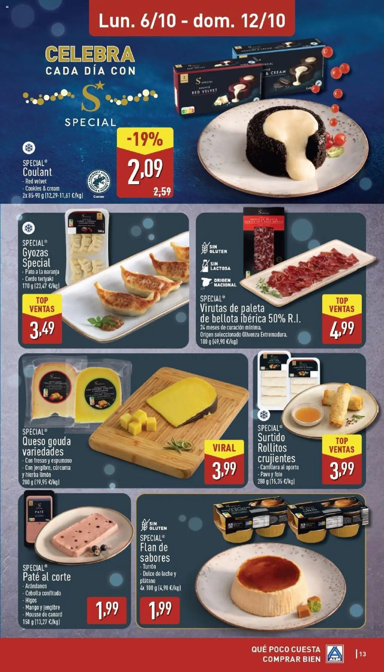 Aldi folleto Península │ válido desde el 06.10.2025 | Página: 13 | Productos: Leche, Παγωμένο τσάι, Σαντιγύ, Ρούτερ