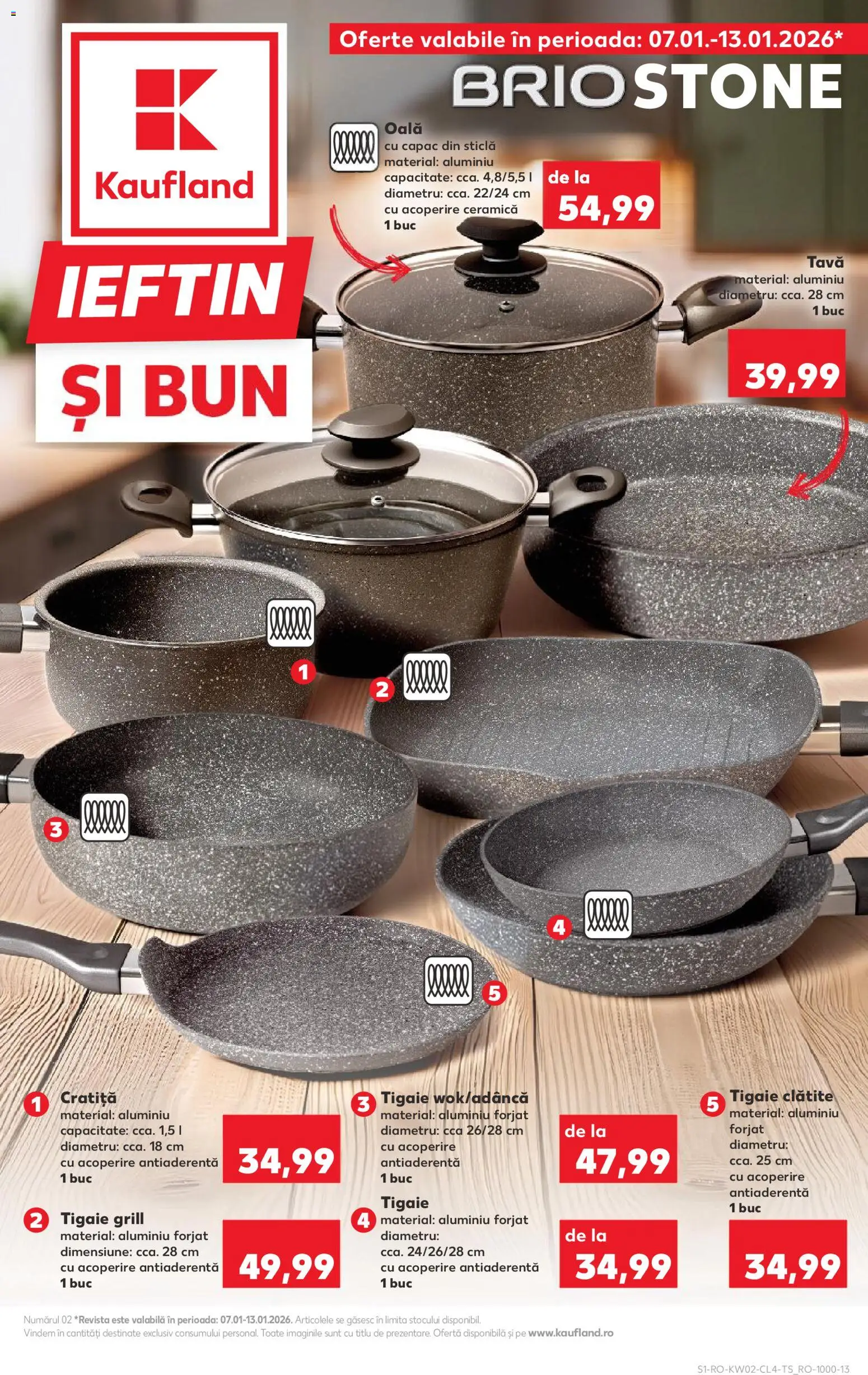 Kaufland RO akciós ujság - amely érvényes a következő dátumtól: 07.01.2026 | Oldal: 1 | Termékek: Grill