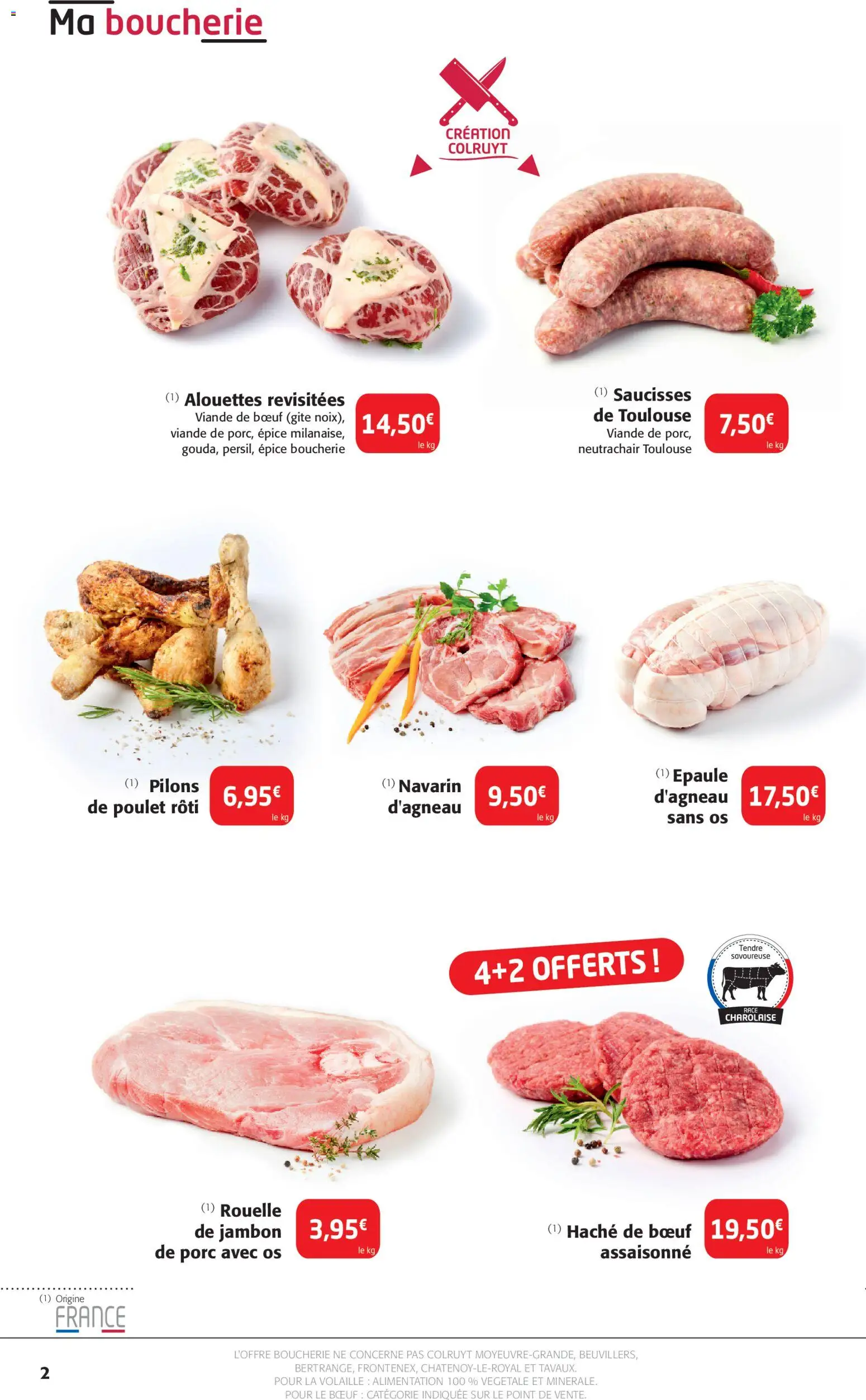 {H1} | Page: 2 | Produits: Volaille, Jambon, Viande, Porc