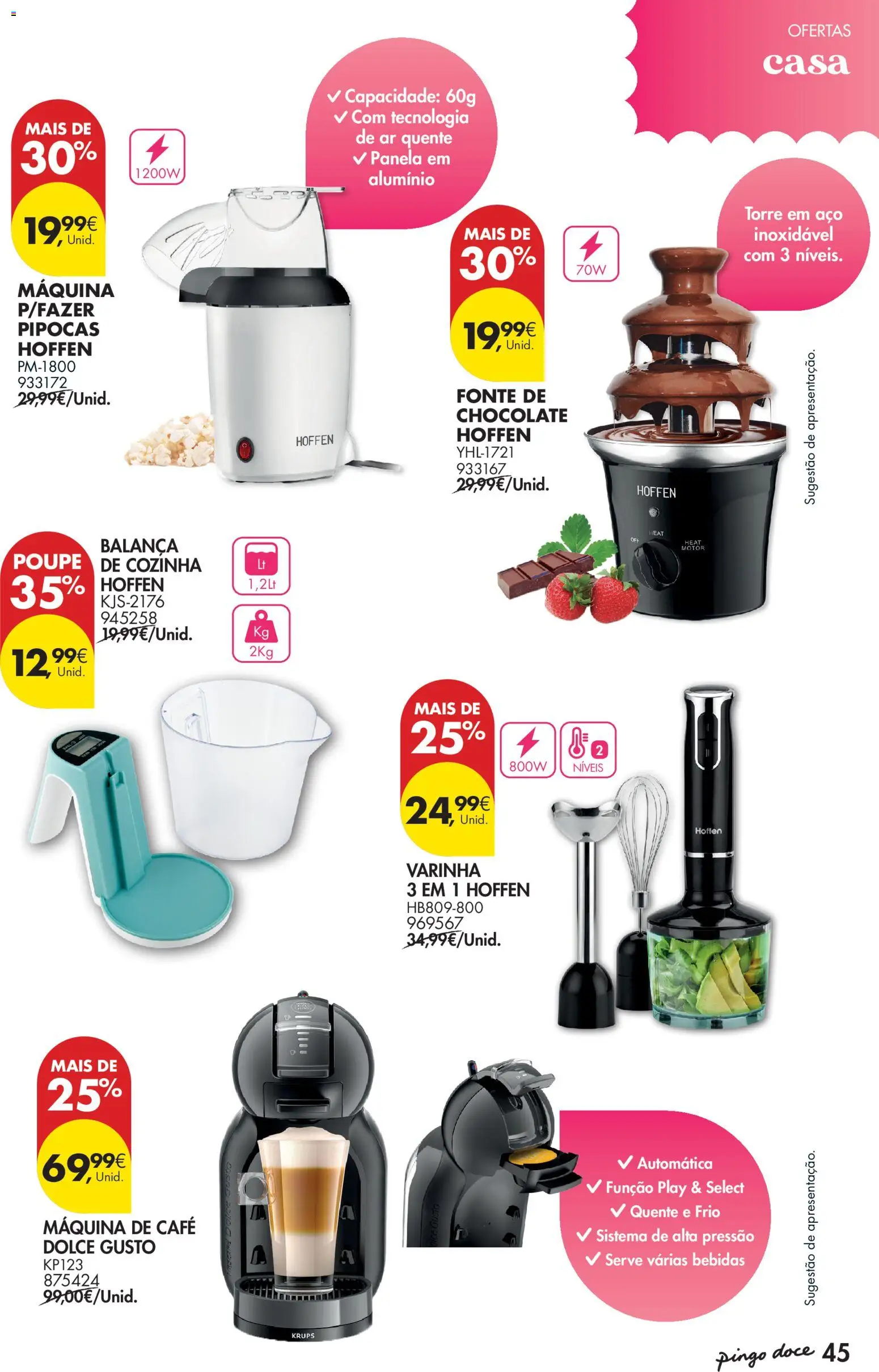 Pingo Doce - Natal │ válido de 11.11.2025 | Página: 45 | Produtos: Café, Chocolate, Dolce gusto, Panela