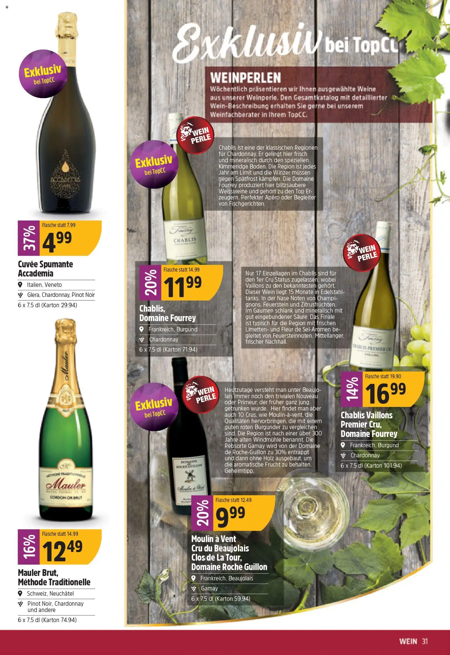 TopCC Aktionen – gültig ab 24.11.2025 | Seite: 31 | Produkte: Wein, Top