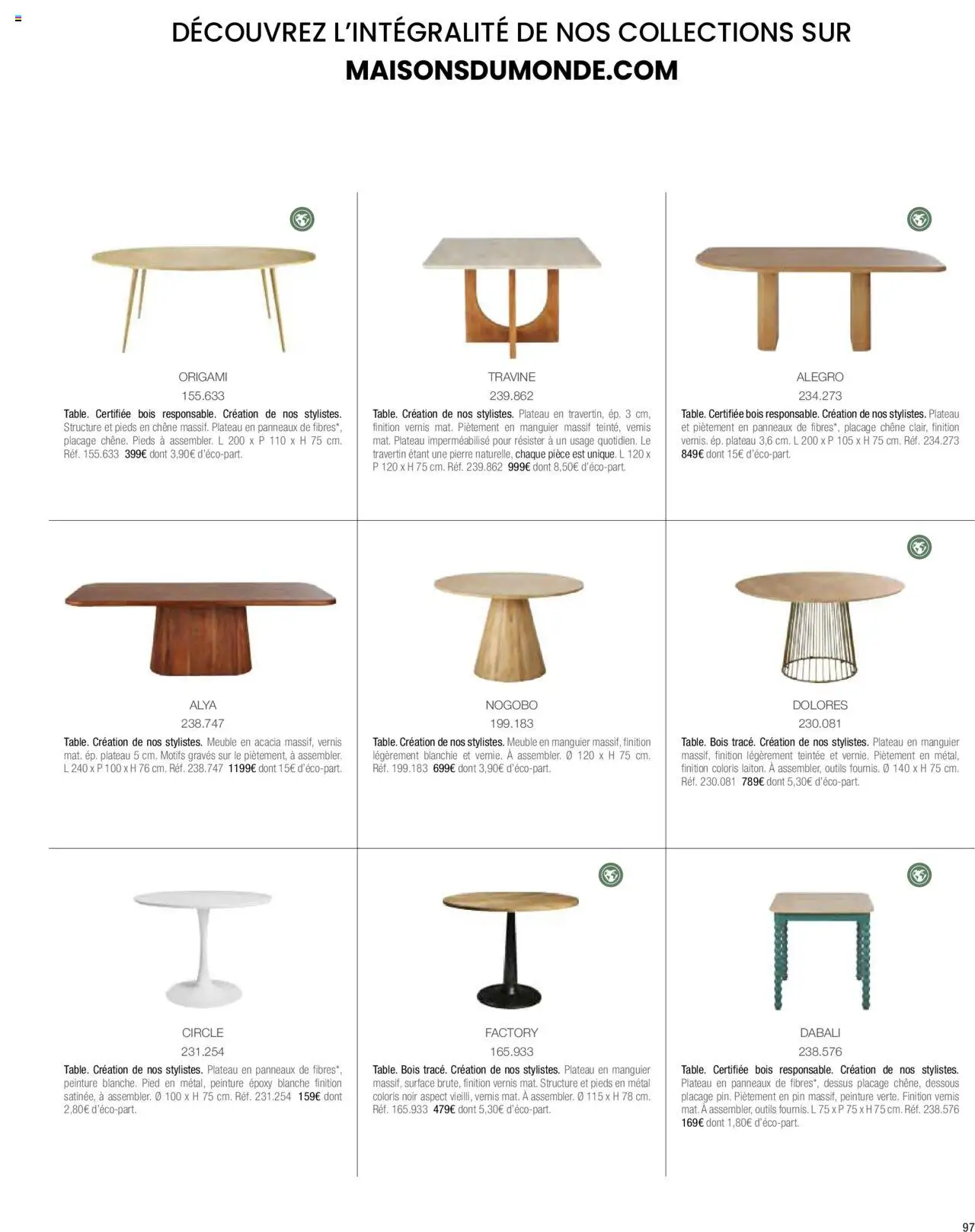  | Page: 99 | Produits: Plateau