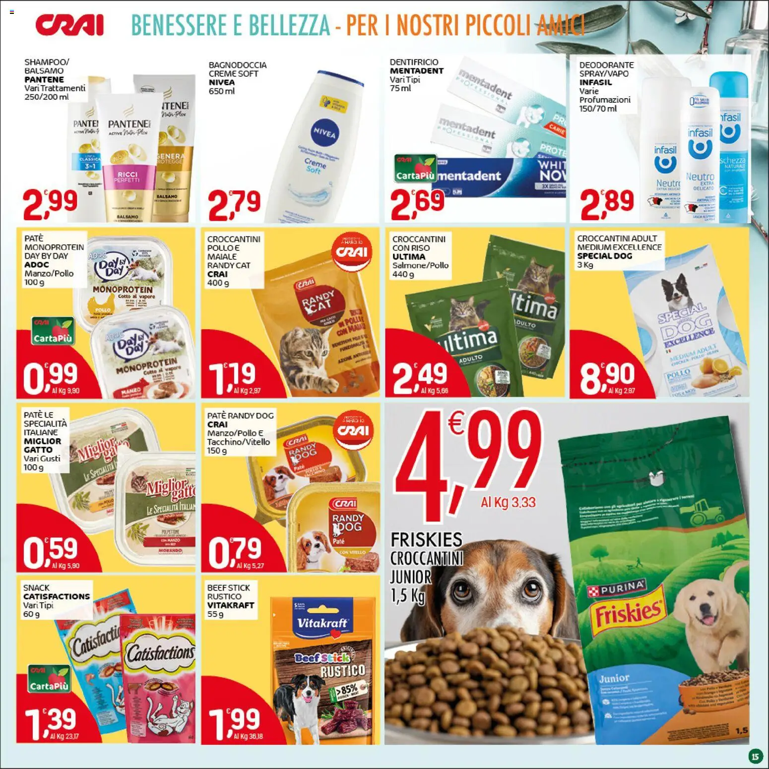 Volantino CRAI del 07.04.2026 | Pagina: 15 | Prodotti: Paté, Dentifricio, Manzo, Vitello