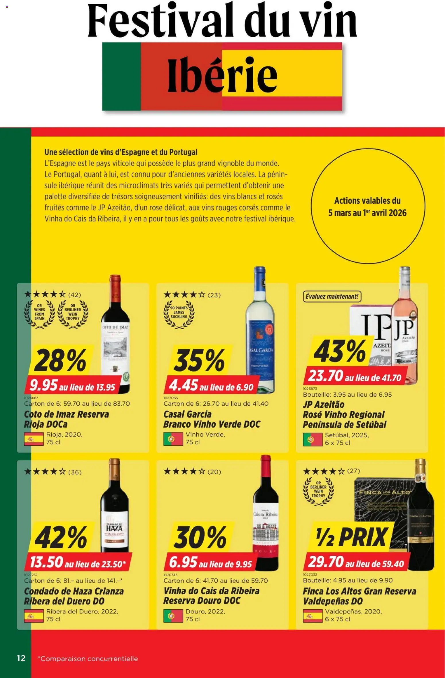 Denner aktionen FR – gültig ab 05.03.2026 | Seite: 12 | Produkte: Mars, Wein