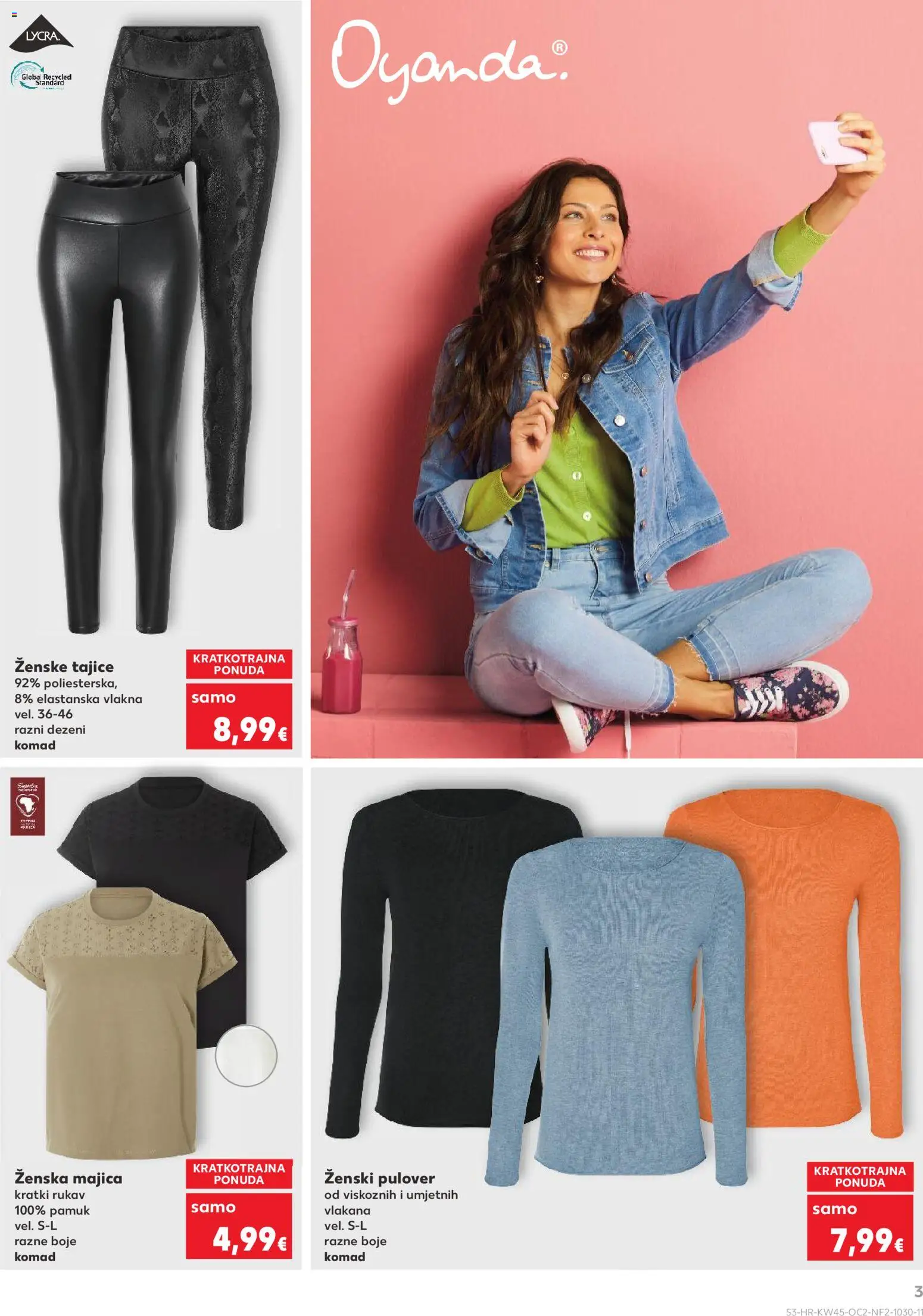 Kaufland katalog | vrijedi od 05.11.2025 | Stranica: 3 | Proizvodi: Majica, Tajice