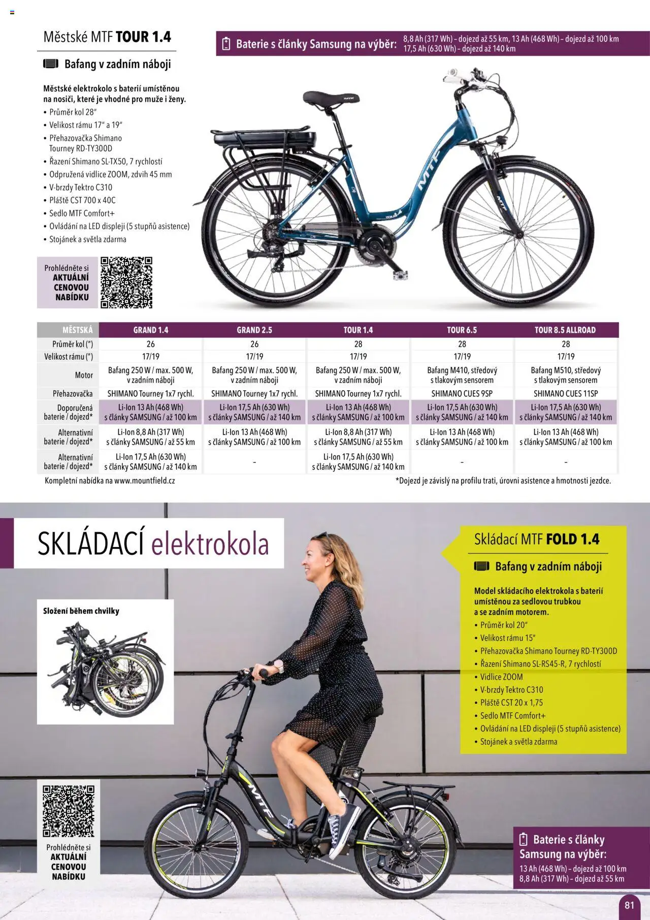 Mountfield katalog 2025 od 16.04.2025 | Strana: 81 | Produkty: Samsung, Elektrokolo, Baterie, LED