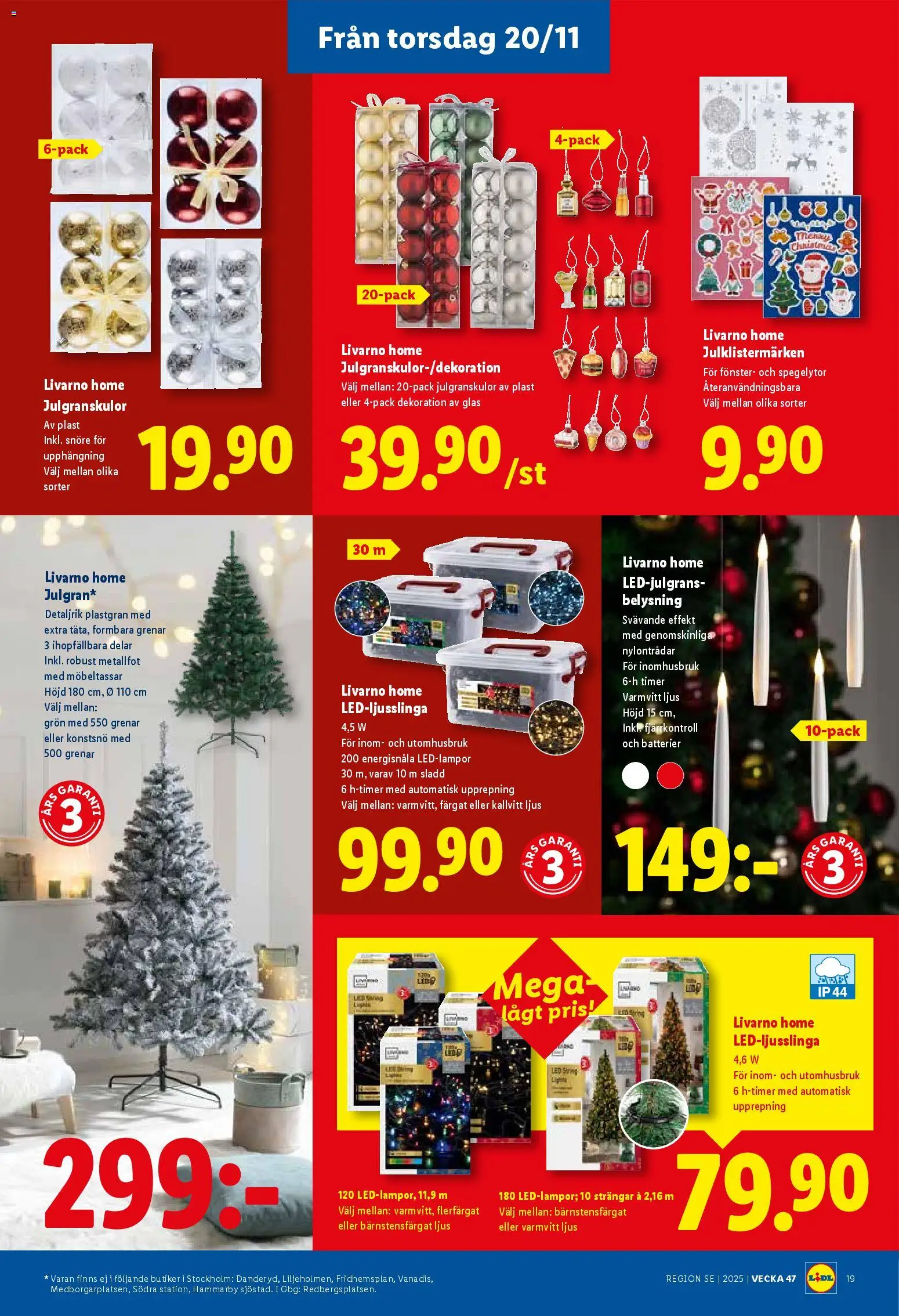 Lidl reklamblad aktuell från 17.11.2025 | Sida: 20 | Produkter: Batterier, Sladd, Fjärrkontroll, Ljus