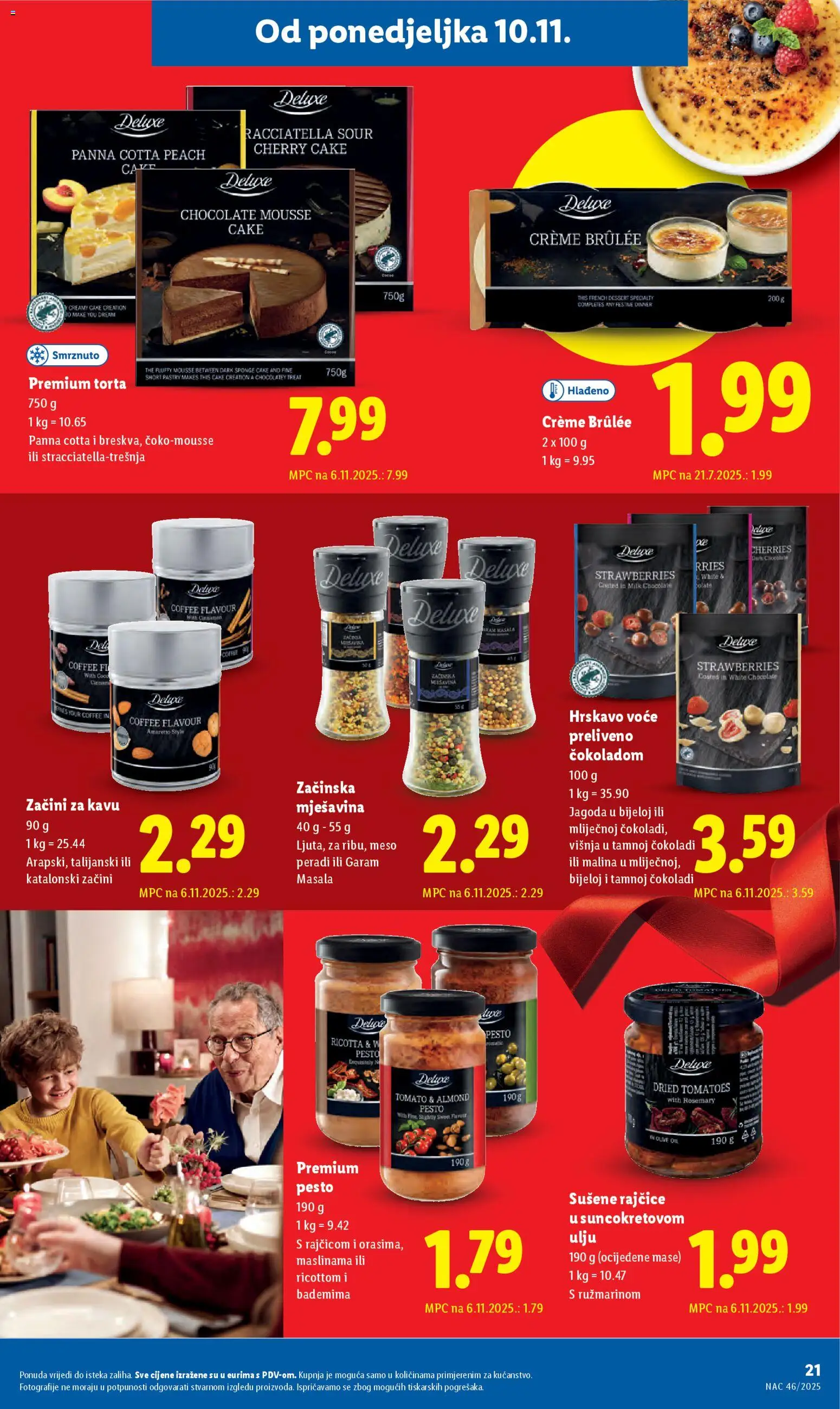 Lidl katalog | vrijedi od 10.11.2025 | Stranica: 21 | Proizvodi: Meso, Rajčice, Voće, Torta