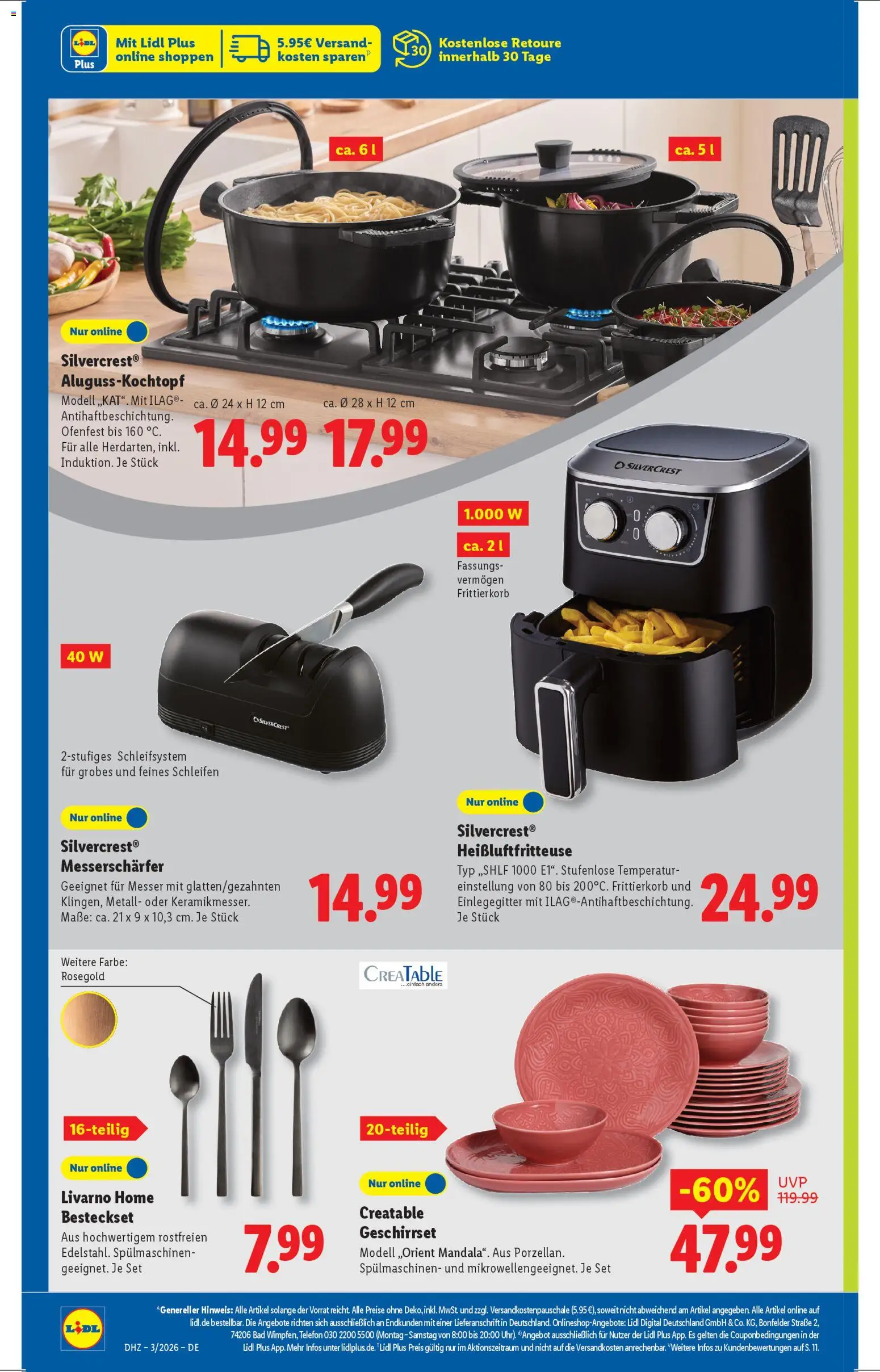 Lidl - Prospekt – gültig ab 12.01.2026 | Seite: 18 | Produkte: Bad, Heißluftfritteuse, Telefon