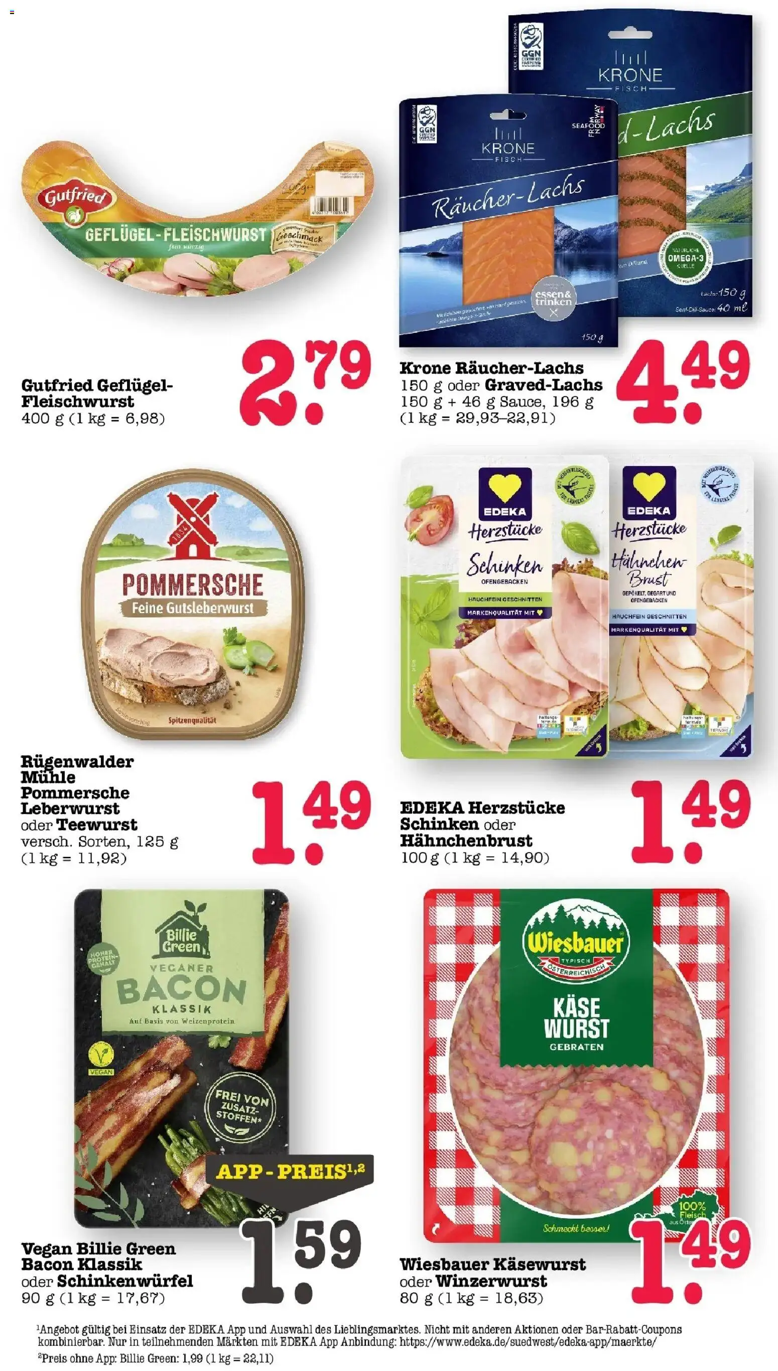 Edeka prospekt Wörth Am Rhein	 – gültig ab 09.03.2026 | Seite: 31 | Produkte: Hahnchen, Lachs, Wurst, Schinken
