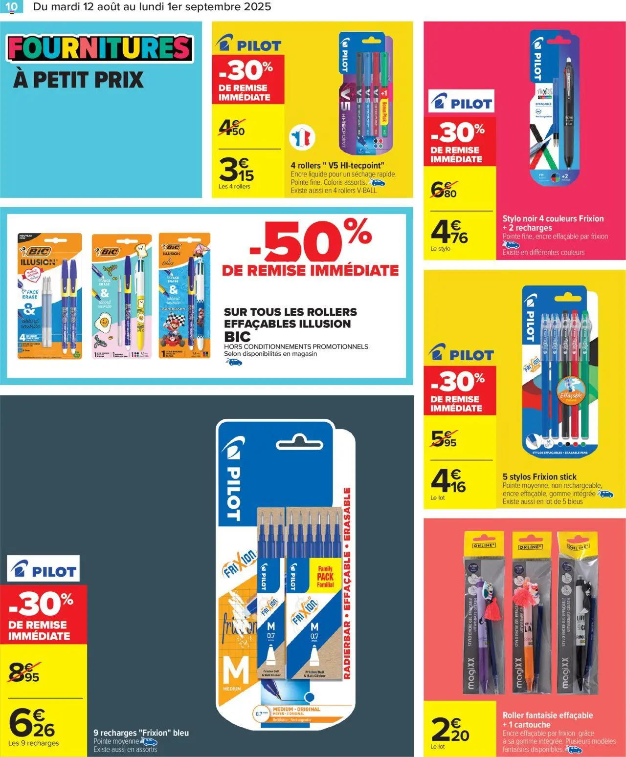  | Page: 12 | Produits: Rollers, Stylo, Cartouche