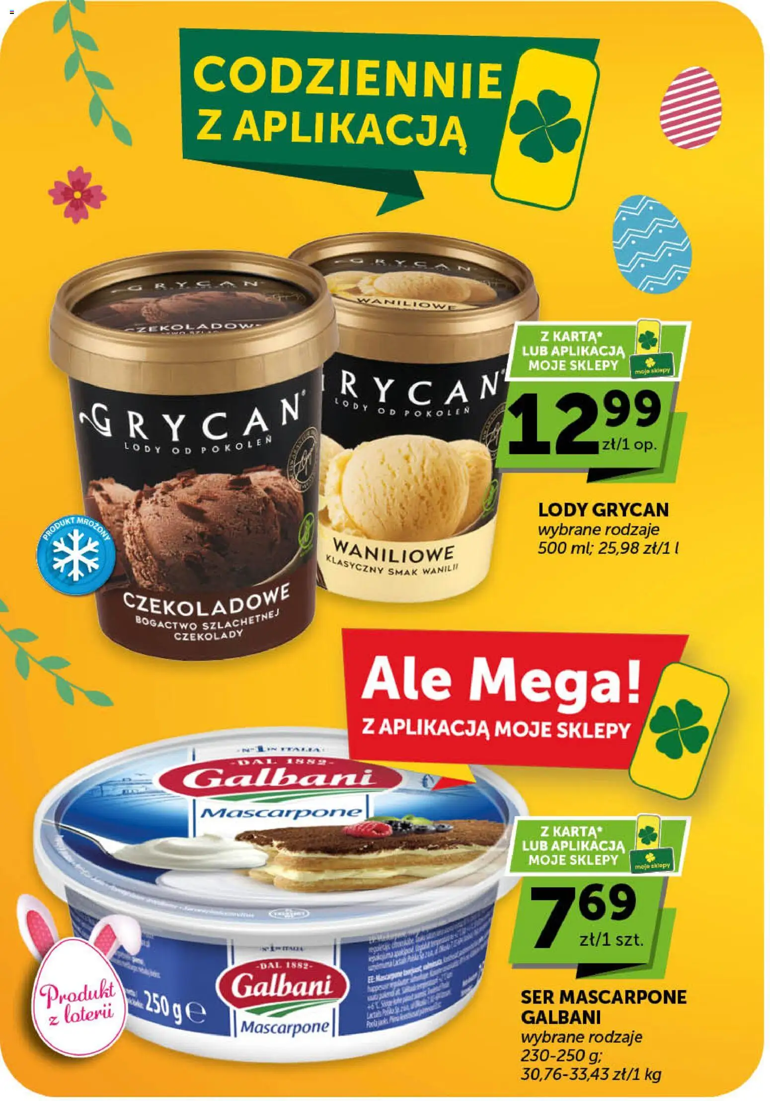 Euro Sklep gazetka od 19.03.2026 | Strona: 16 | Produkty: Czekolady, Lody Grycan, Mascarpone, Ser