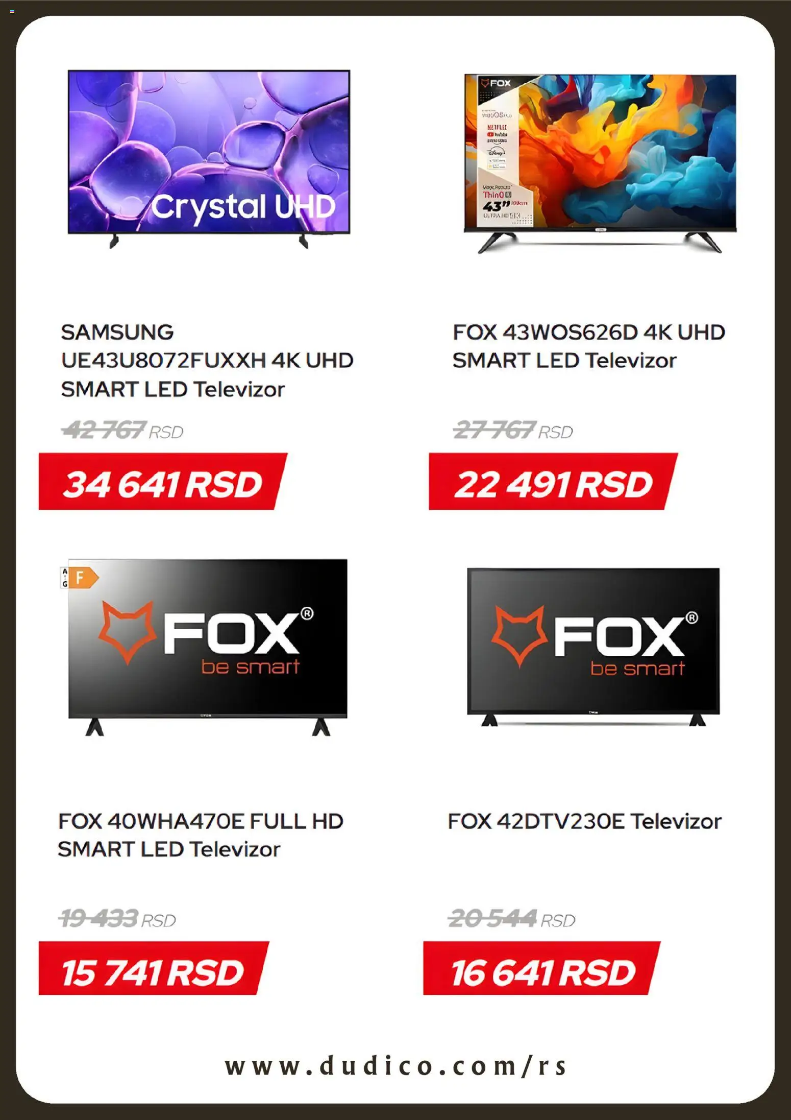 Dudi co. katalog - važi od 02.03.2026 | Strana: 4 | Proizvode: Televizor, LED televizor