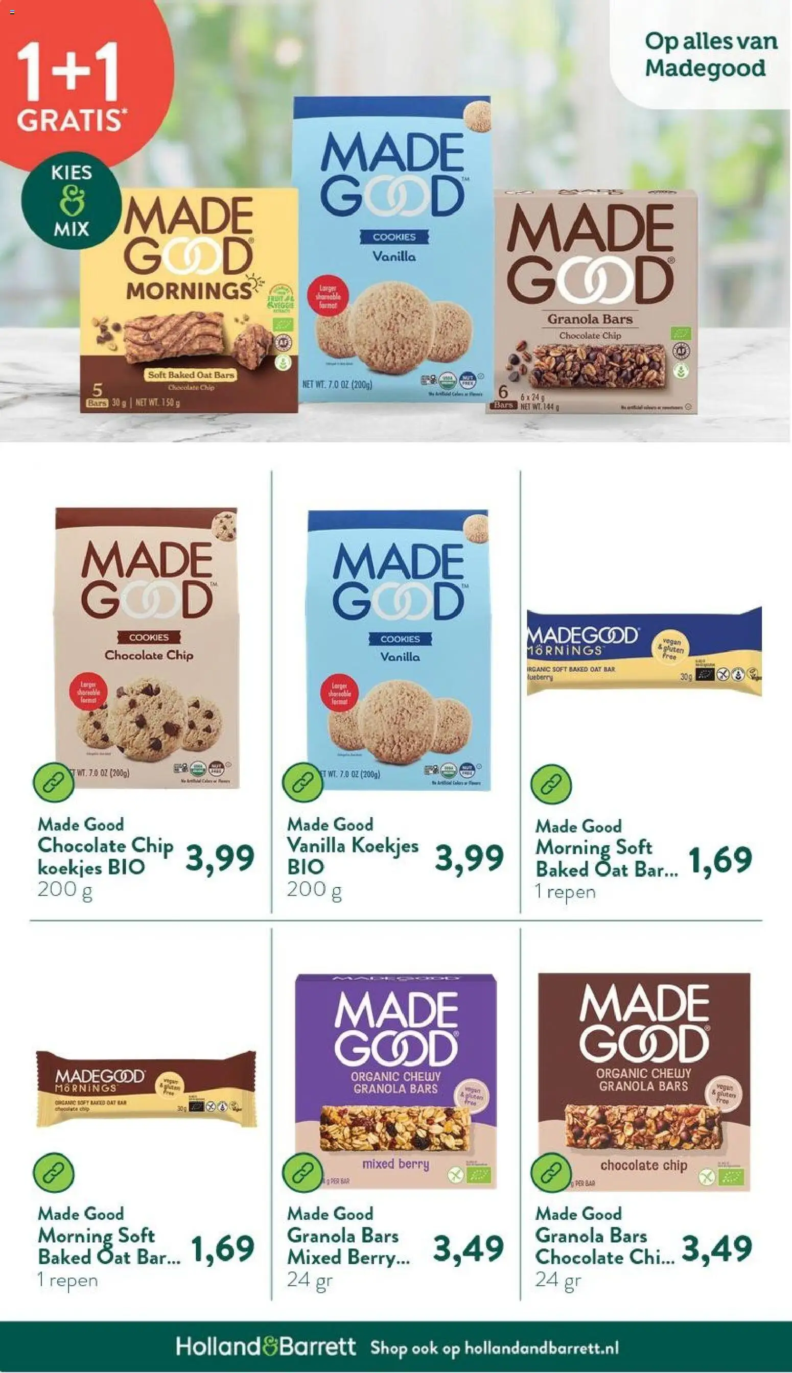 {H1} | Pagina: 26 | Producten: Koekjes, Repen