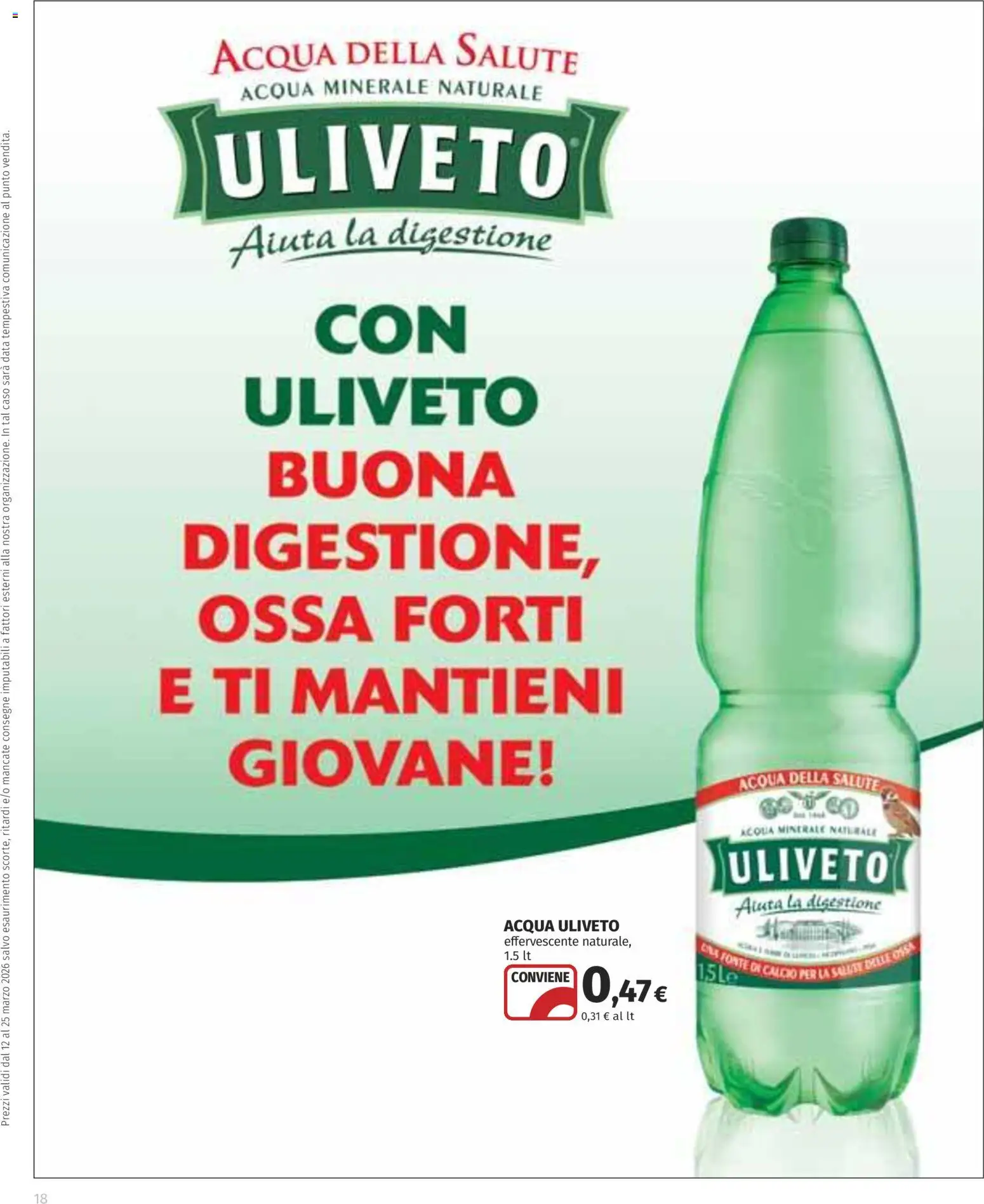 Volantino COOP del 12.03.2026 | Pagina: 18 | Prodotti: Acqua, Data, Acqua minerale
