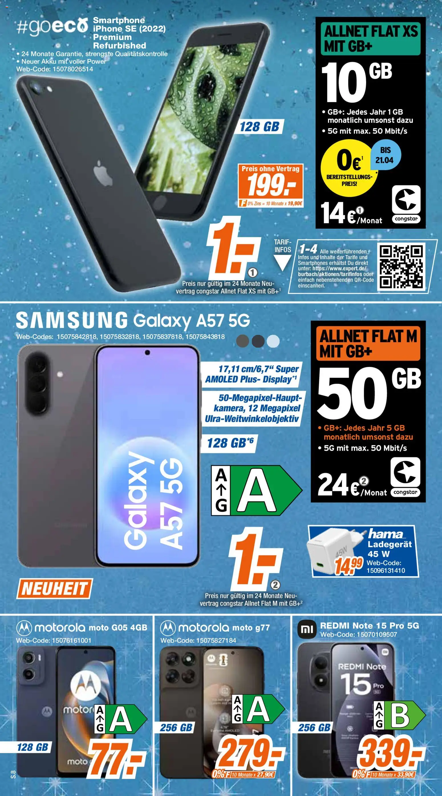 Expert - Giessen – gültig ab 06.04.2026 | Seite: 8 | Produkte: Samsung, Smartphones, Iphone, Smartphone