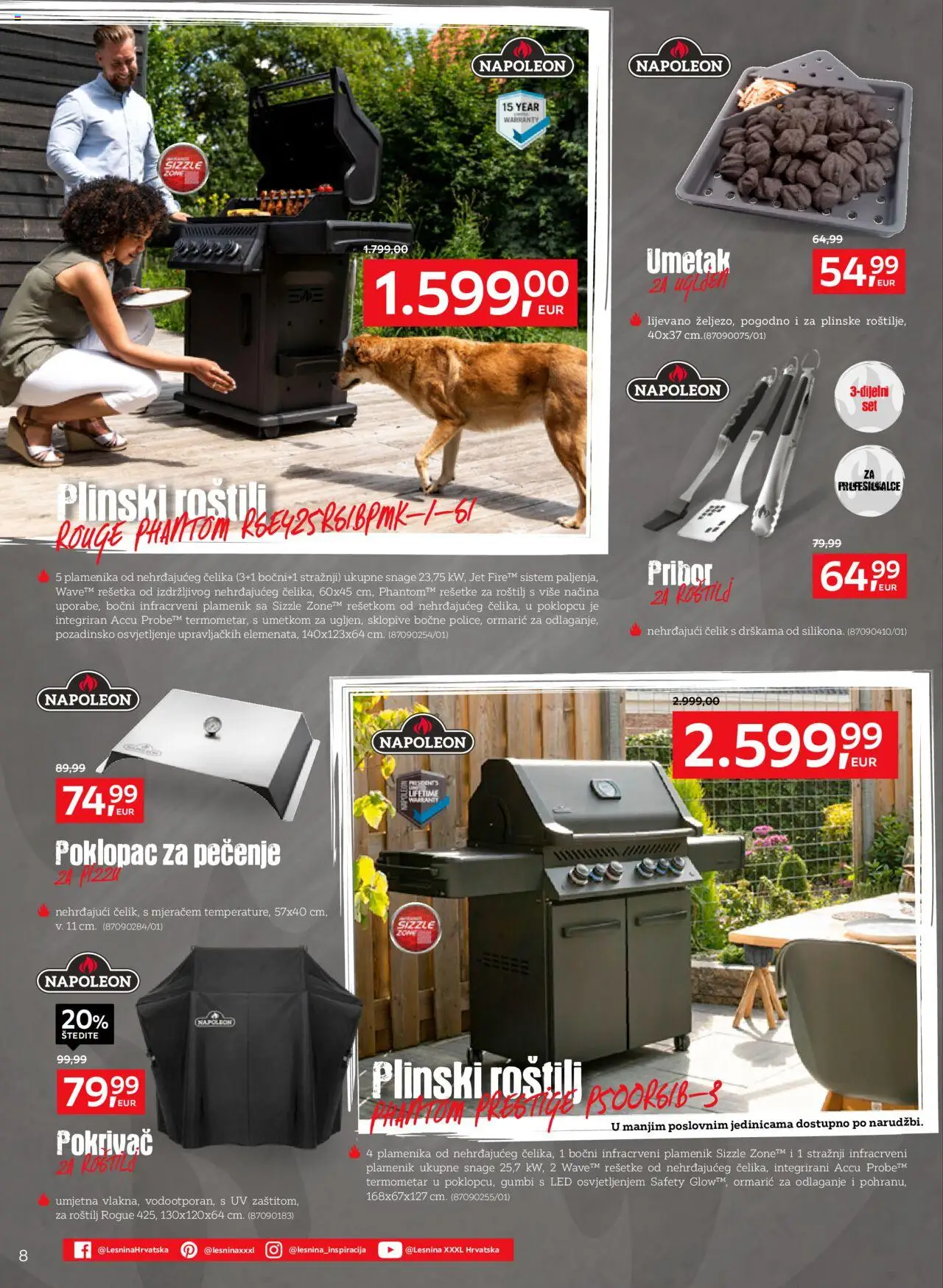Lesnina katalog | vrijedi od 01.07.2025 | Stranica: 8 | Proizvodi: Roštilj, Termometar, Pokrivač