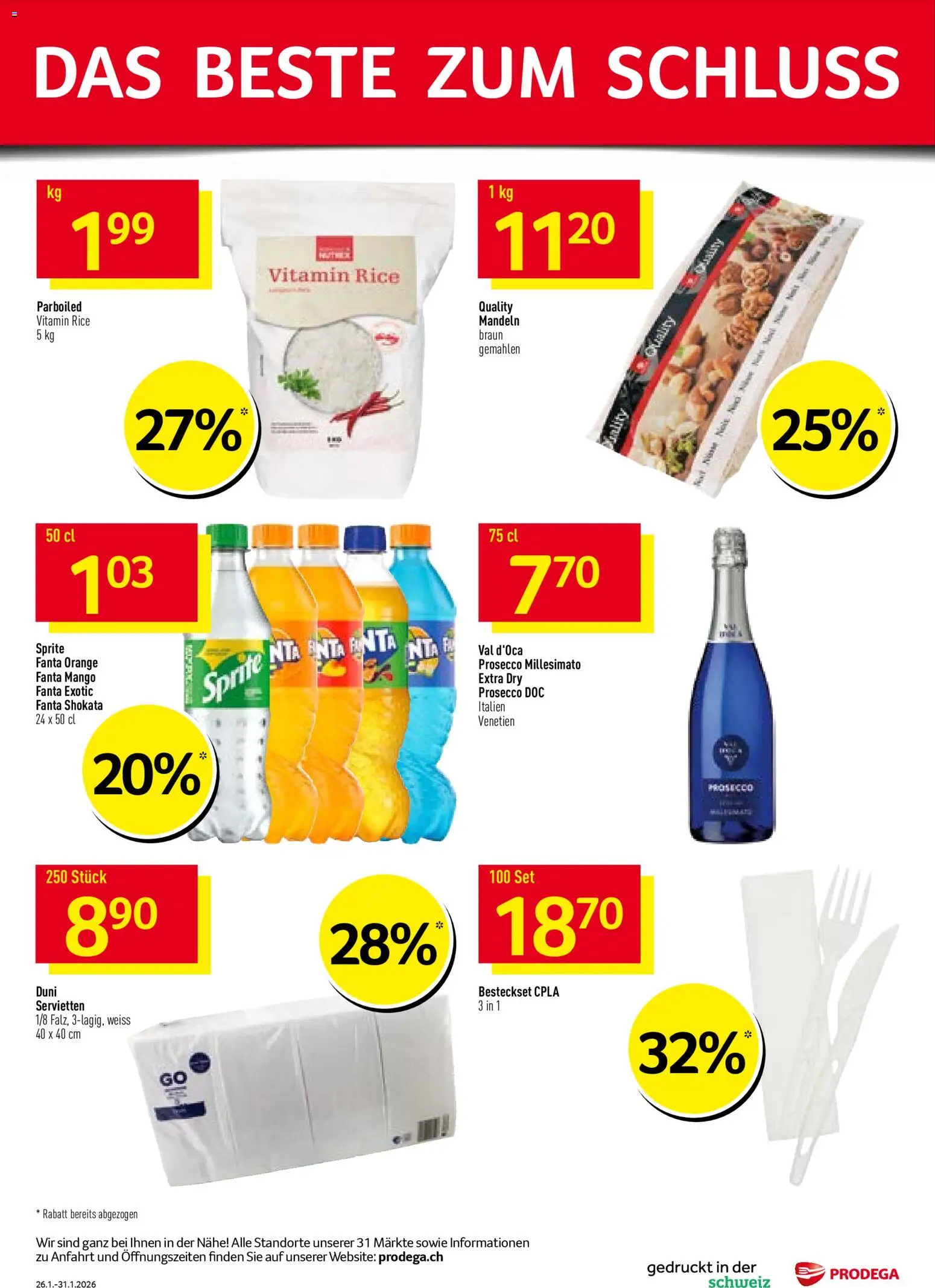 Prodega Aktionen – gültig ab 26.01.2026 | Seite: 36 | Produkte: Fanta, Sprite, Mango