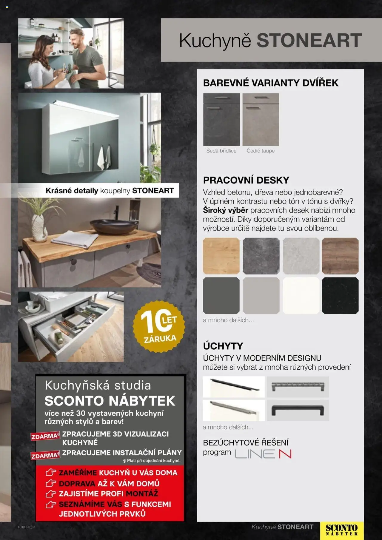 Sconto nábytek katalog - Kuchyně od 01.01.2025 | Strana: 37 | Produkty: Nábytek, Desky, Kuchyně