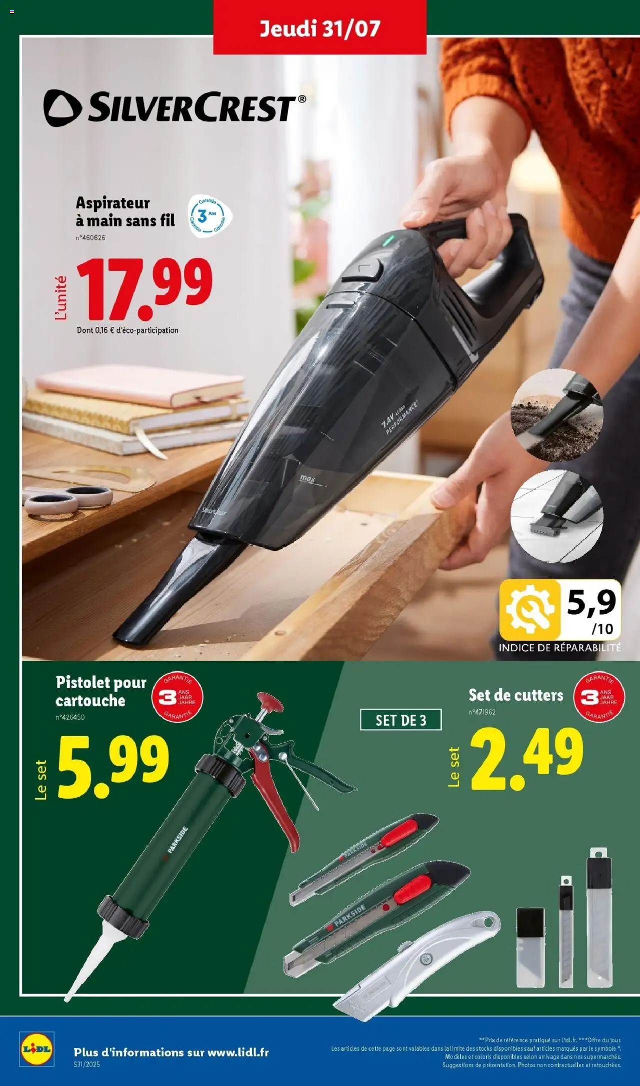  | Page: 8 | Produits: Aspirateur, Cartouche