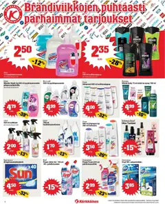 Kärkkäinen-mainoslehti voimassa 04.01.2026 alkaen | Sivu: 8 | Tuotteet: Shampoo, Hoitoaine, Puhdistussuihke