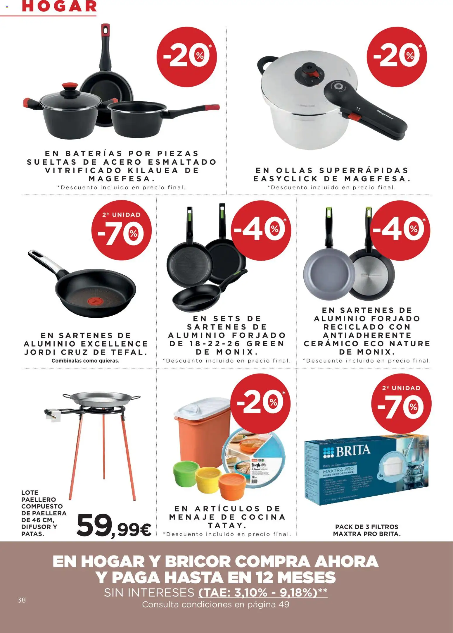 Hipercor catálogo │ válido desde el 25.03.2026 | Página: 38 | Productos: Cocina