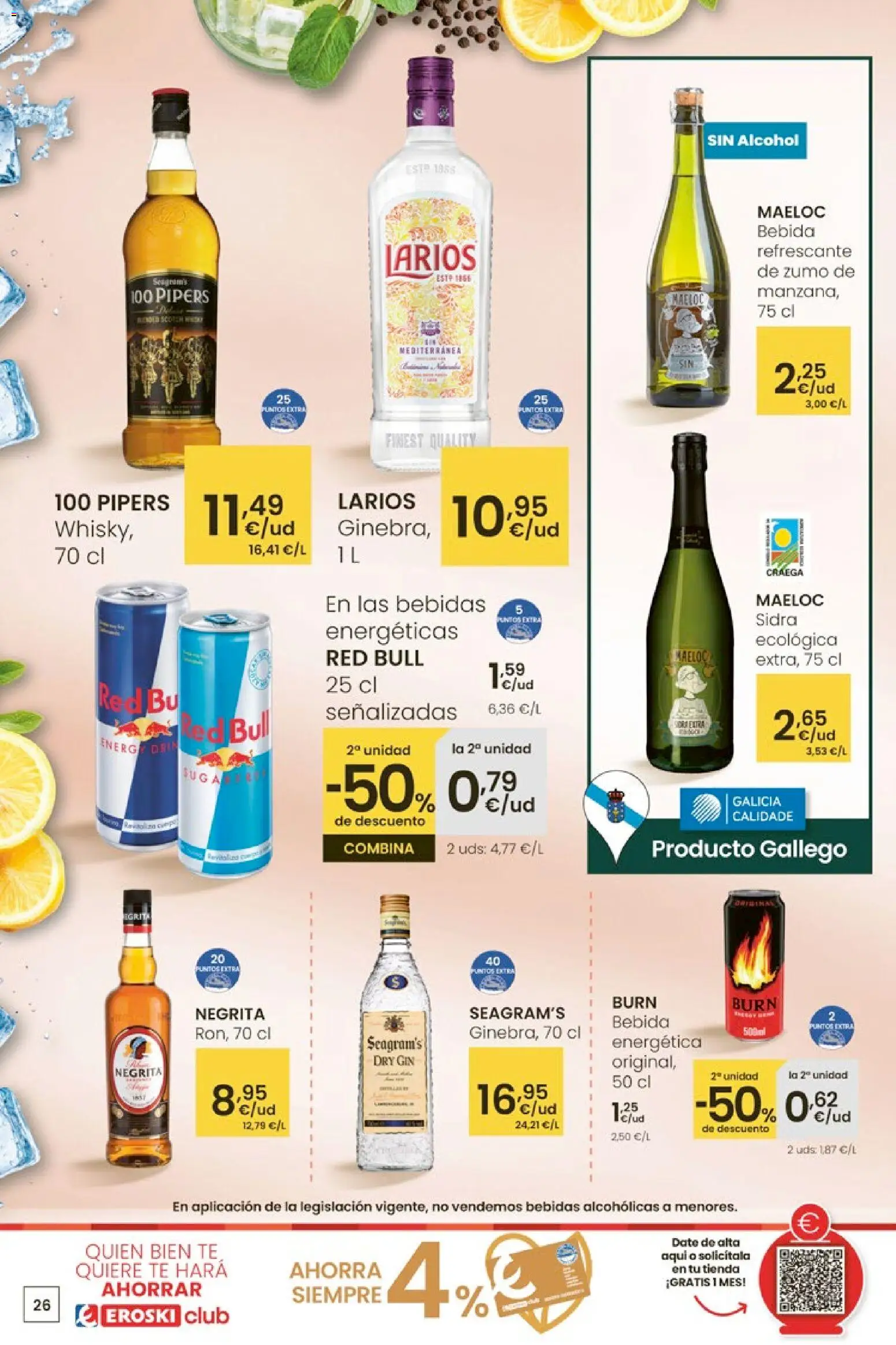 Eroski - 50 de descuento │ válido desde el 26.02.2026 | Página: 26 | Productos: Ροζ πιπέρι, Té