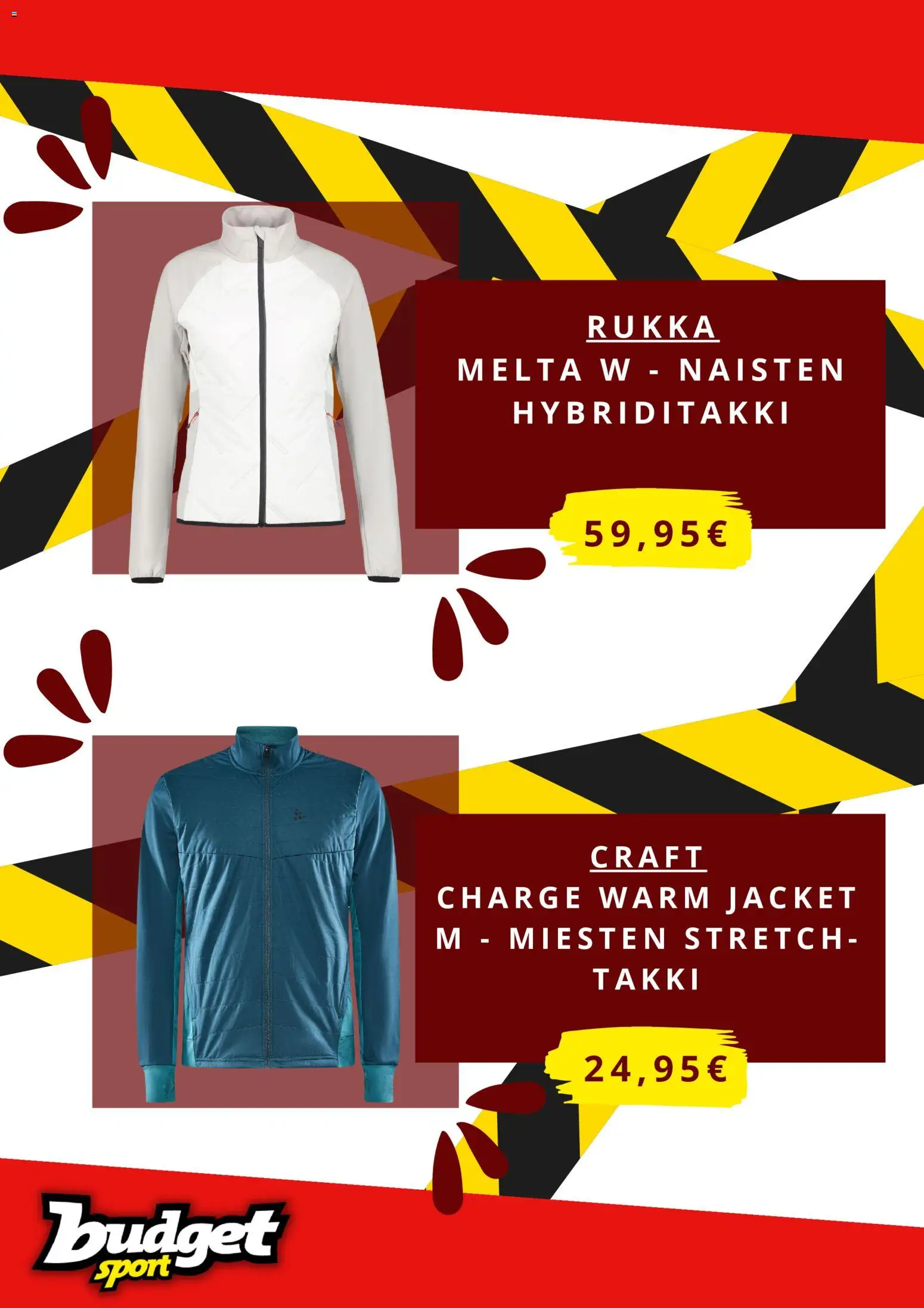 Budget Sport tarjoukset – voimassa 13.02.2026 alkaen | Sivu: 6 | Tuotteet: Takki