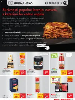 Spar katalog akcije – veljaven od 22.10.2025 | Stran: 18 | Izdelki: Sir, Paradiznik, Goveje meso, Lazanja