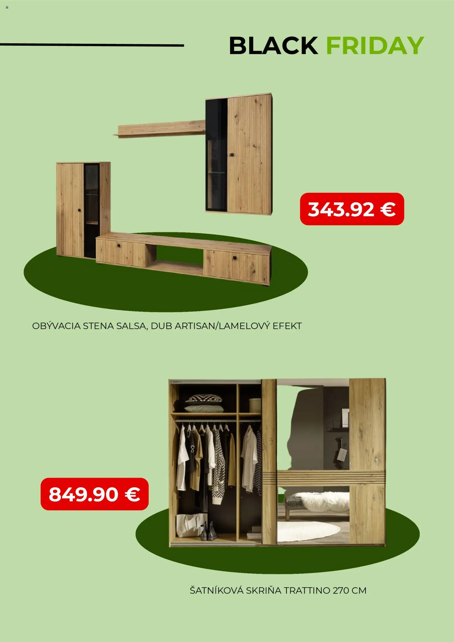 Nové ASKO nábytok akcie – leták je platný od 28.11.2025 | Strana: 3 | Produkty: Šatníková skriňa, Skriňa, Obývacia stena