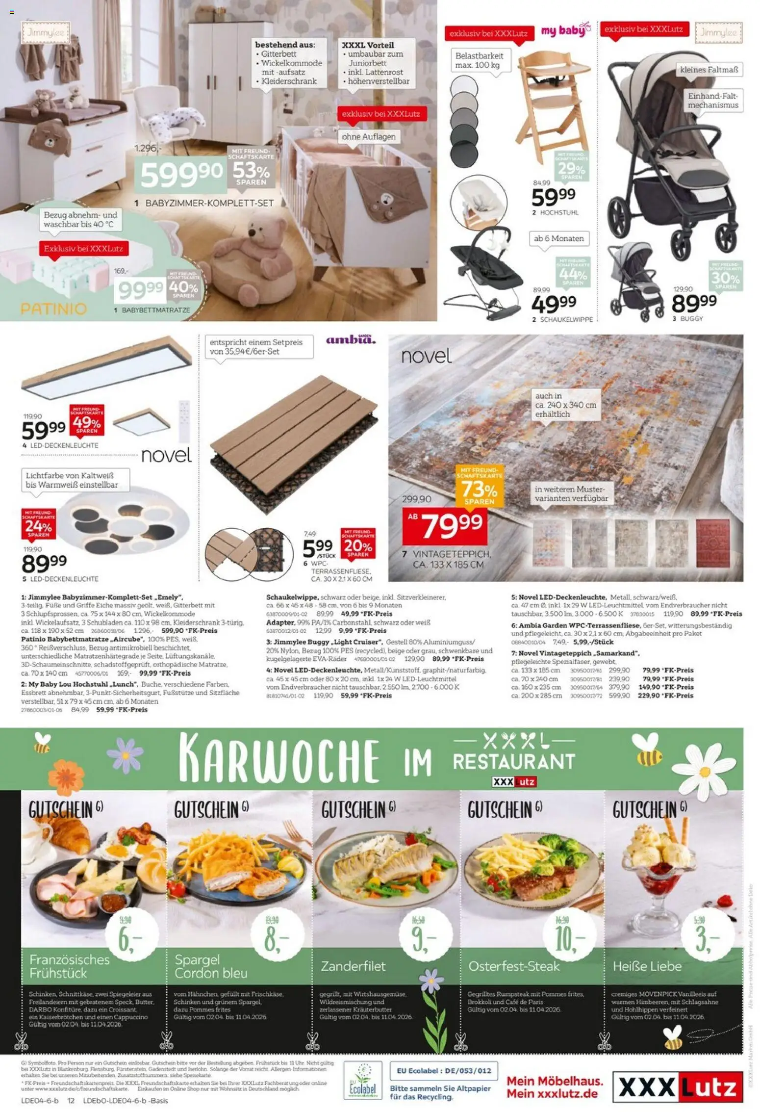 XXXLutz Big Sale – gültig ab 29.03.2026 | Seite: 26 | Produkte: Kleiderschrank, Kräuterbutter, Pommes frites, Uhr