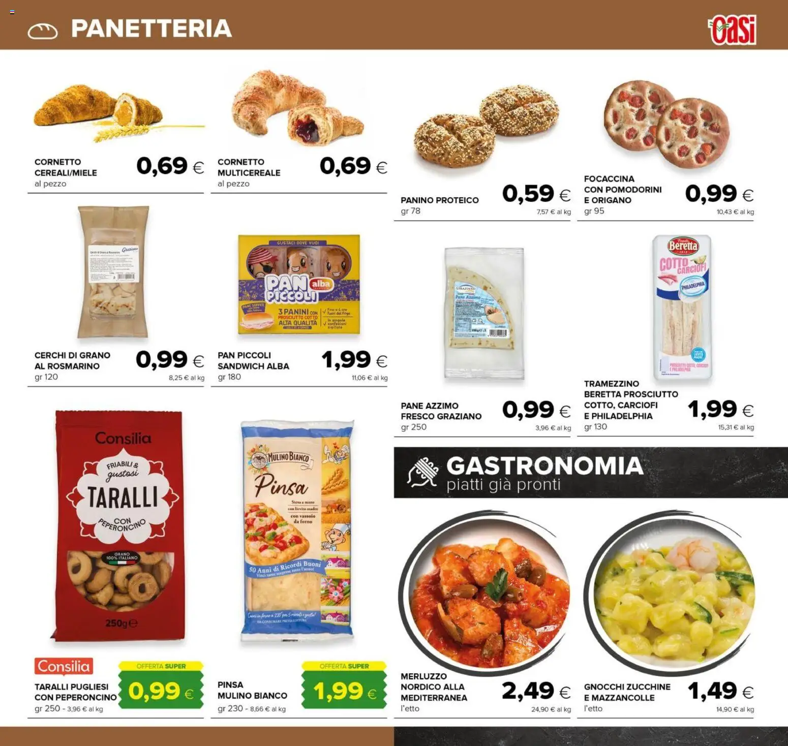 Volantino Oasi del 29.01.2026 | Pagina: 7 | Prodotti: Prosciutto Cotto, Merluzzo, Mazzancolle, Vassoio