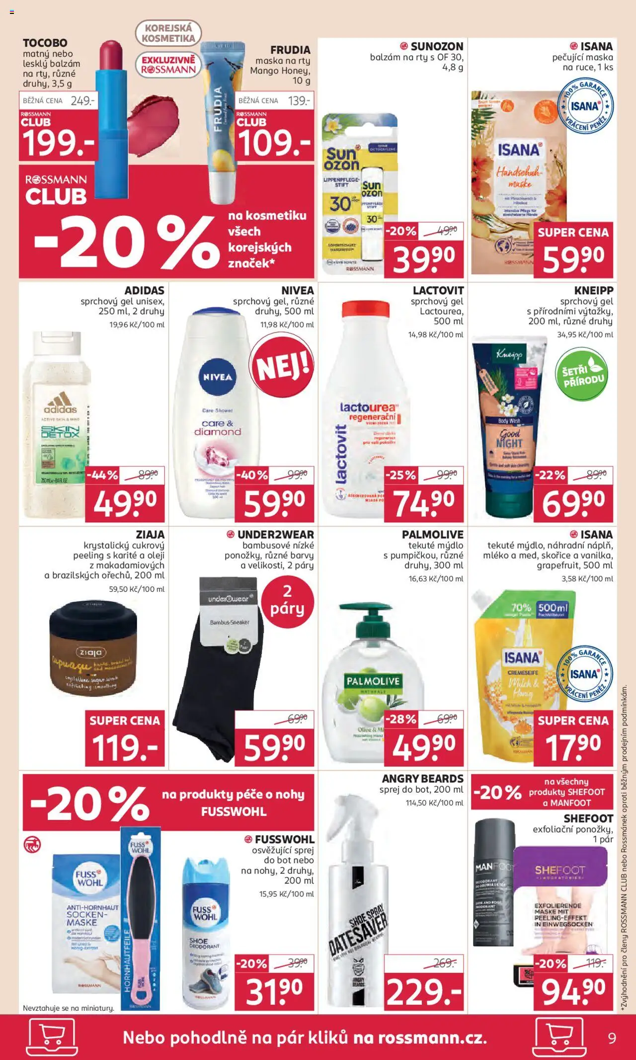 Rossmann leták od 21.05.2025 | Strana: 9 | Produkty: Deodorant, Mléko, Ziaja, Maska