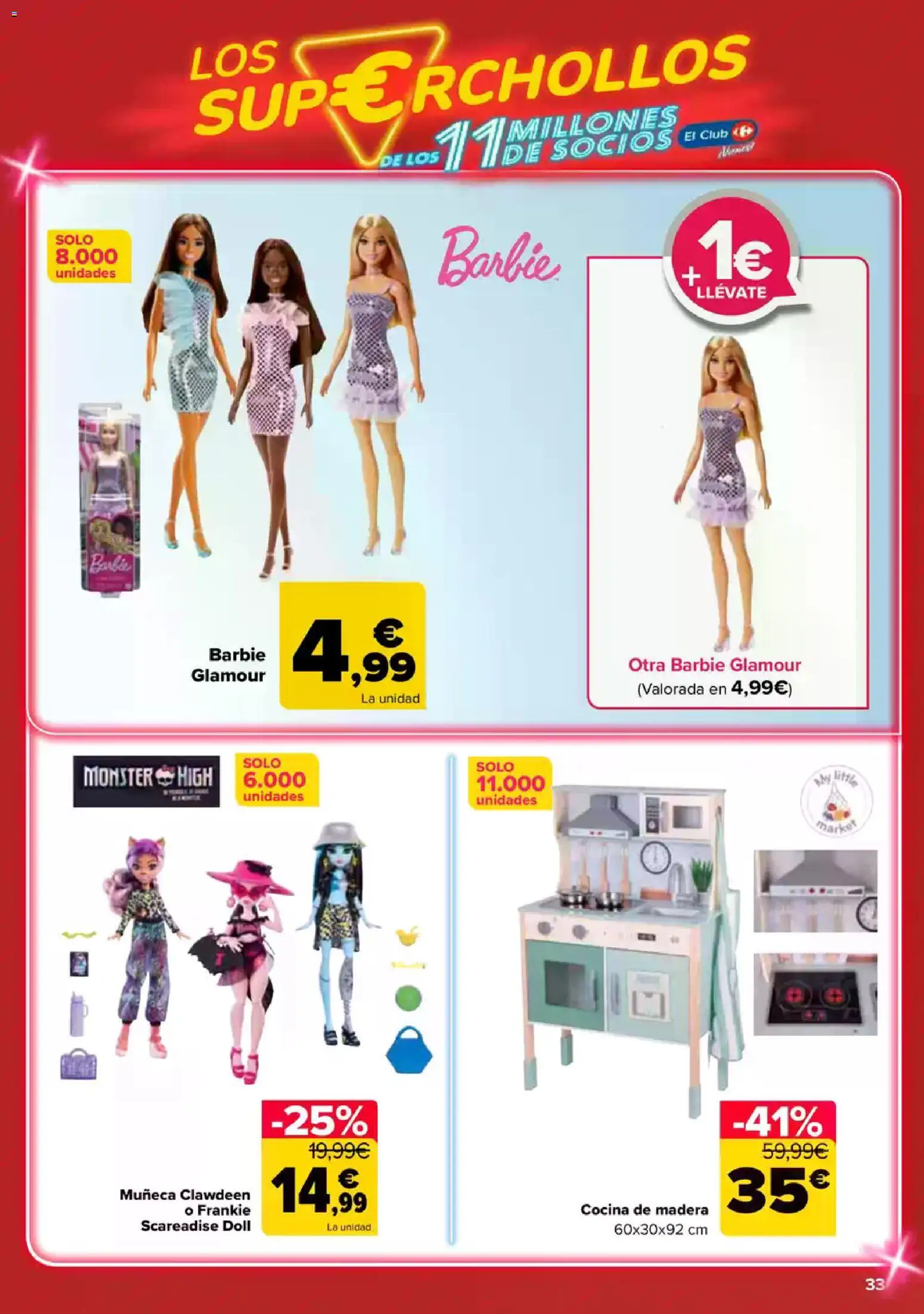 Carrefour Super chollos │ válido desde el 23.04.2026 | Página: 33 | Productos: Muñeca, Cocina