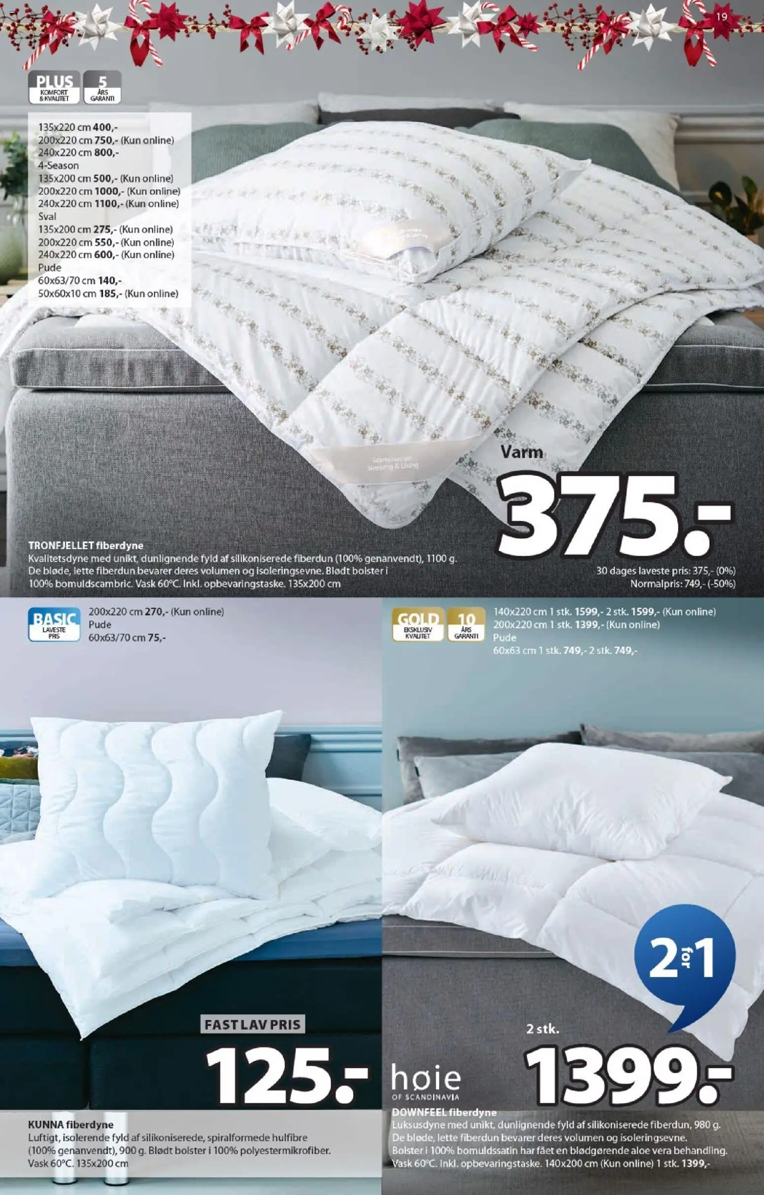 JYSK tilbudsavis – gyldig fra 24.10.2025 | Side: 19 | Produkter: Pude