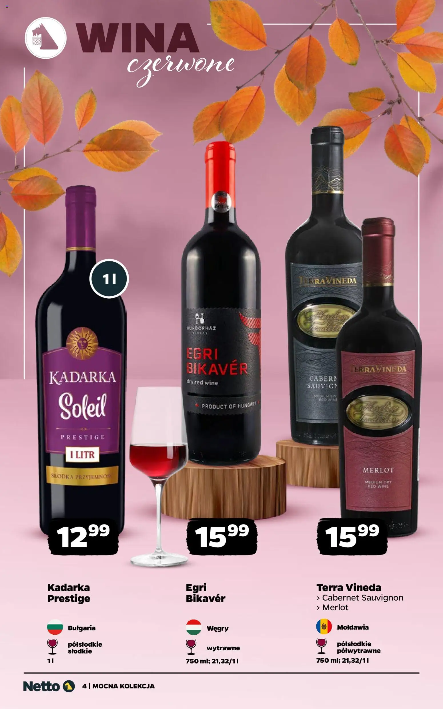 Netto gazetka - Wina od 27.10.2025 | Strona: 4 | Produkty: Merlot