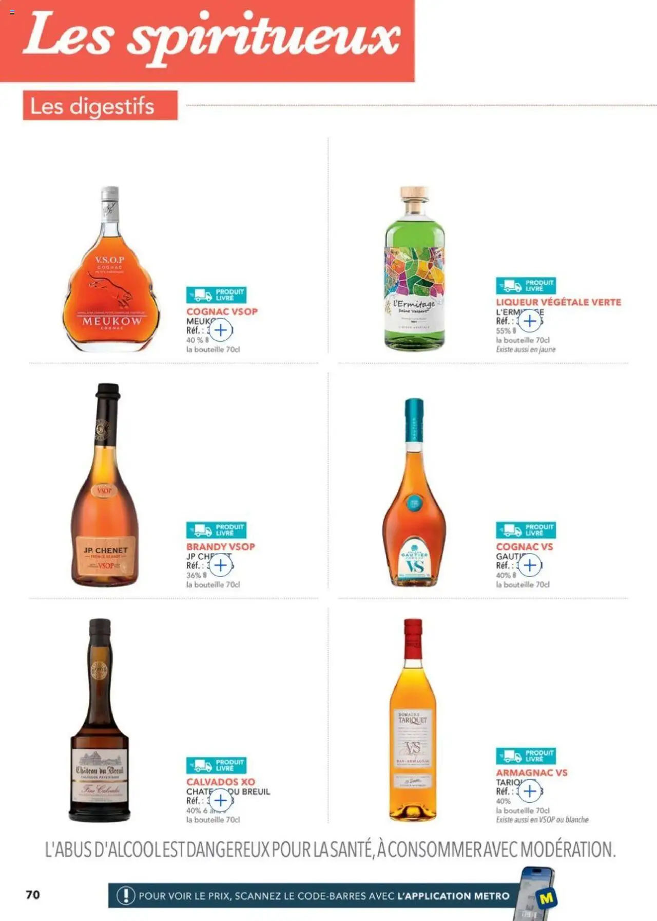{H1} | Page: 70 | Produits: Liqueur, Cognac, Brandy, Livre