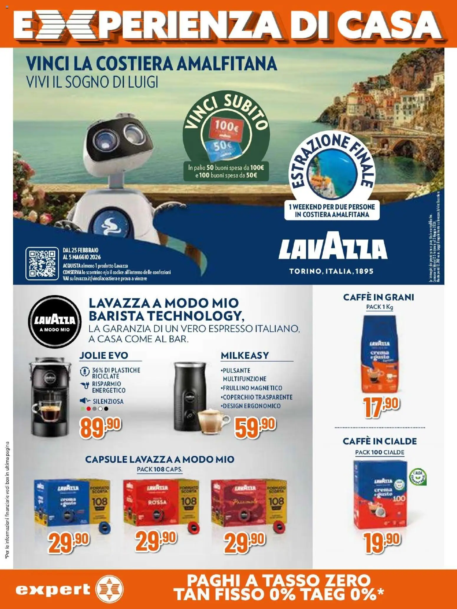 Volantino Expert del 09.04.2026 | Pagina: 21 | Prodotti: Crema, Caffè, Lavazza, Caffè in cialde