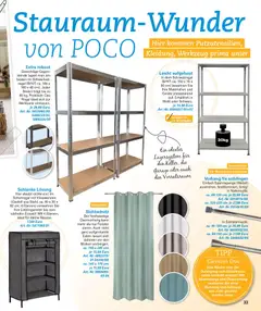 Poco Wohnwelt Winter 2025 ab 01.12.2025 gültig | Seite: 33 | Produkte: Regal, Schuhregal, Vorhang
