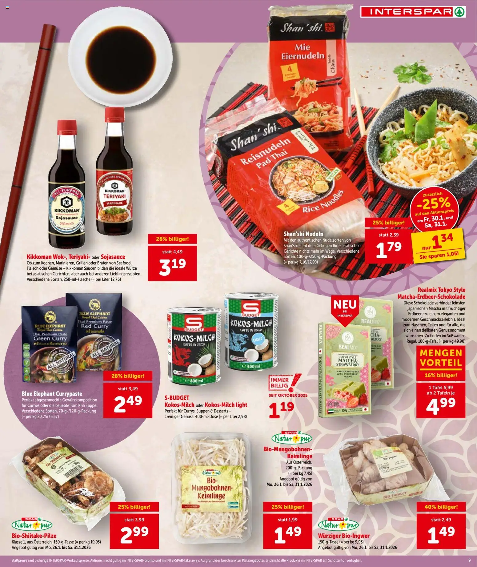 Interspar Flugblatt - Steiermark gültig ab 29.01.2026 | Seite: 10 | Produkte: Gemüse, Schokolade, Nudeln