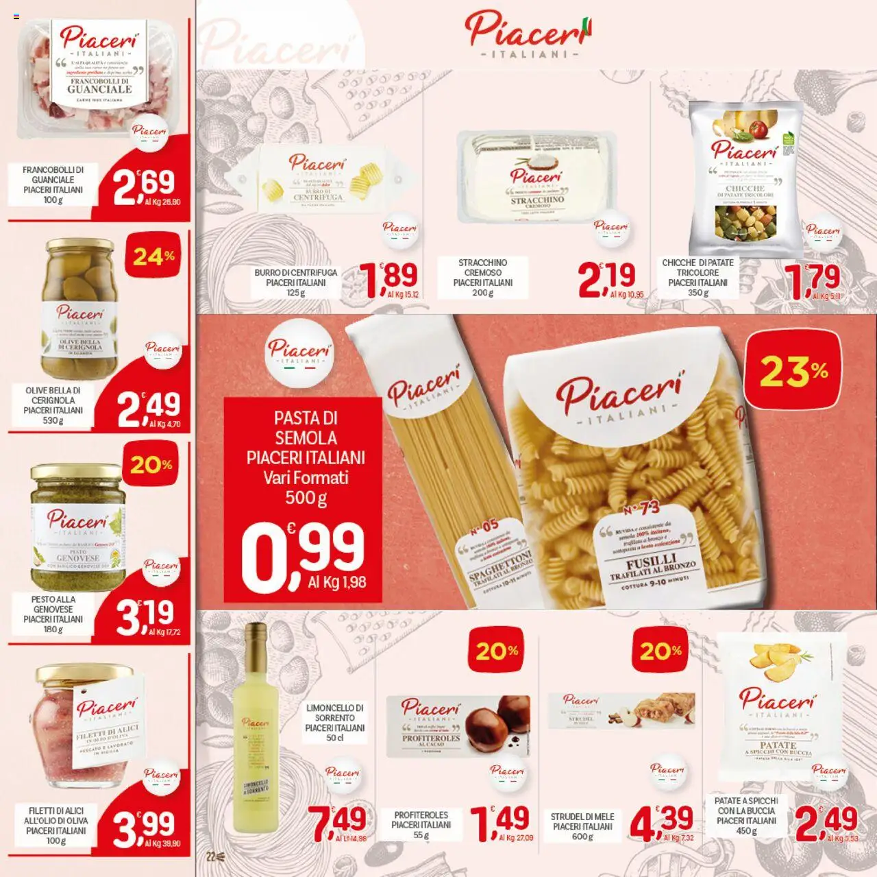 Volantino CRAI del 04.09.2025 | Pagina: 22 | Prodotti: Centrifuga, Patate, Pasta, Alici