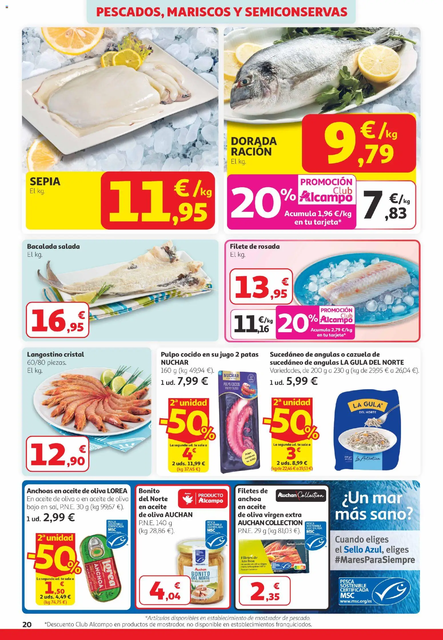 Alcampo -  Canarias │ válido desde el 26.02.2026 | Página: 20 | Productos: Aceite, Té, Filete, Anchoa