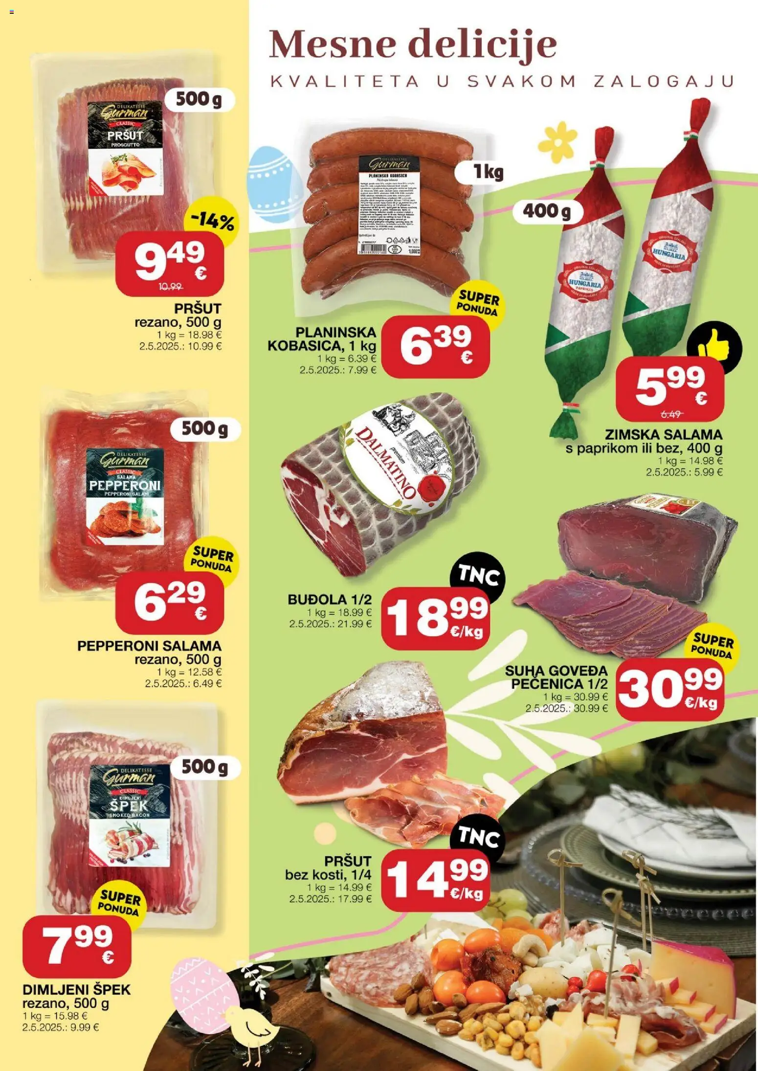 Stanić Diskont katalog | vrijedi od 19.03.2026 | Stranica: 6 | Proizvodi: Salama, Pršut, Buđola