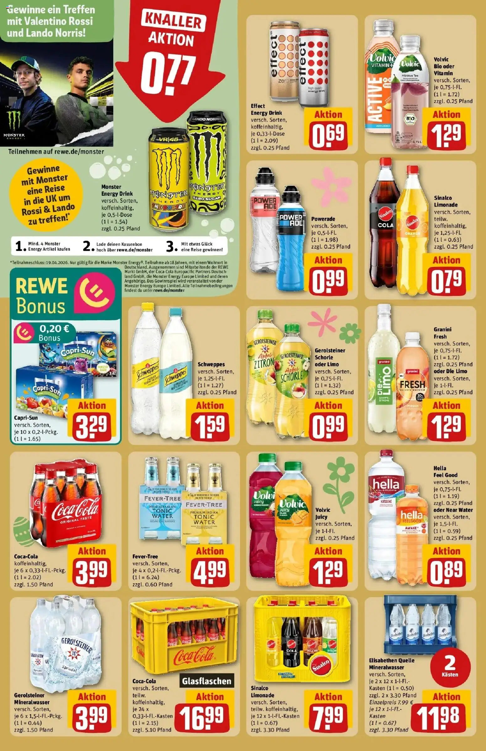 Rewe Prospekt Hanau / Klein-Auheim	 – gültig ab 30.03.2026 | Seite: 26 | Produkte: Sinalco, Energy, Limonade, Monster