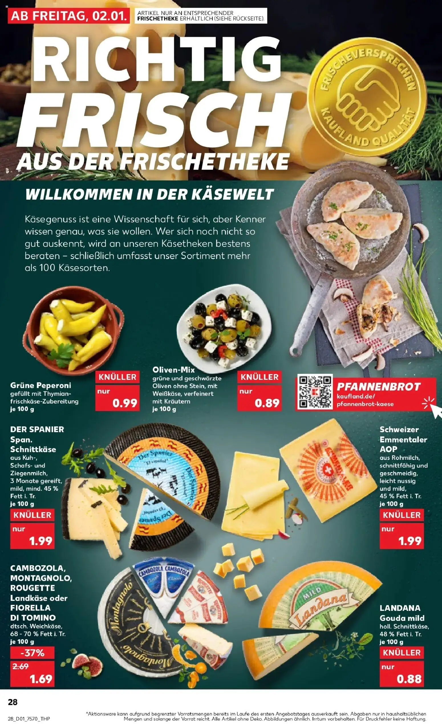 Kaufland prospekt Krefeld	 – gültig ab 05.01.2026 | Seite: 28 | Produkte: Gouda