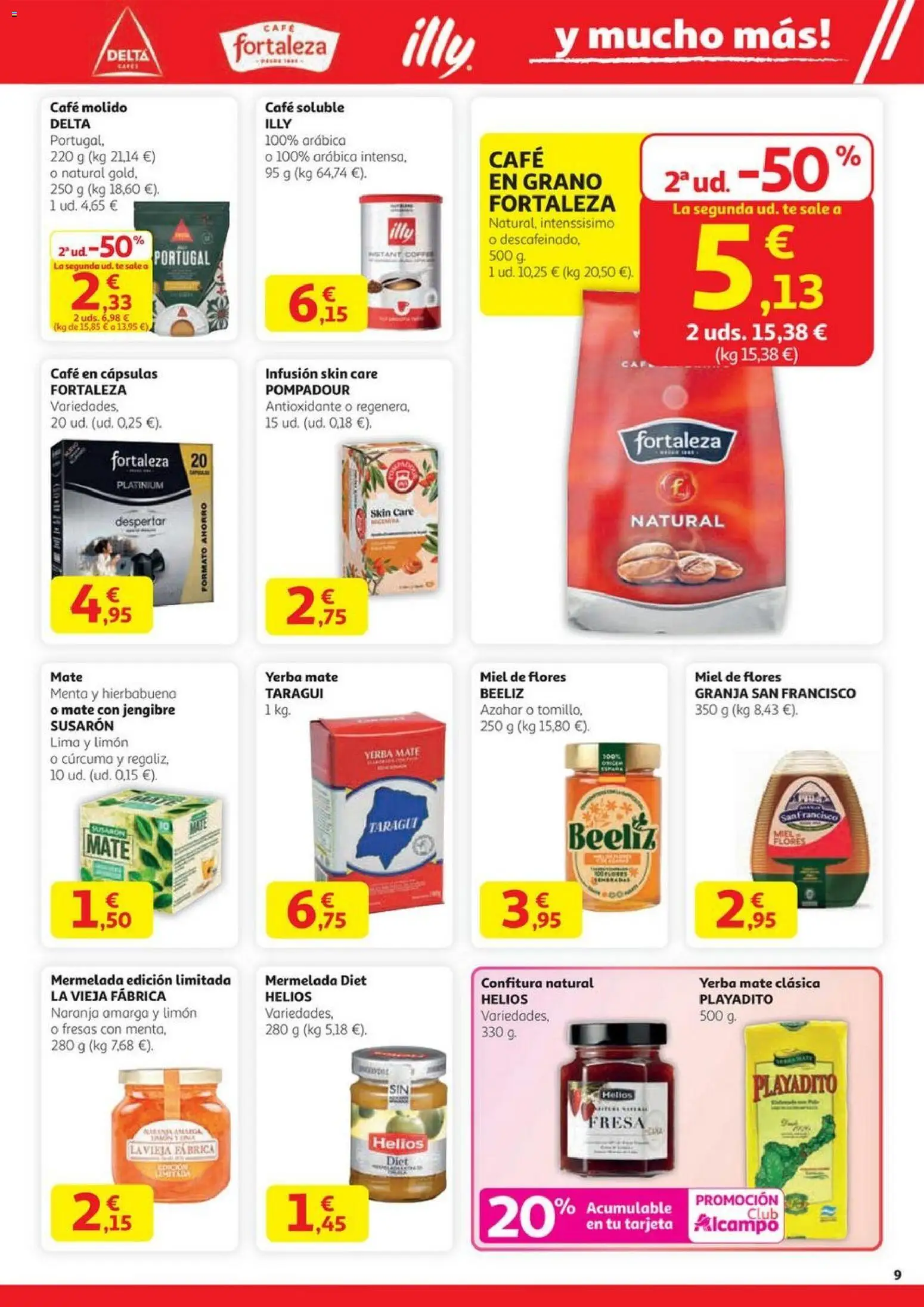 Alcampo - HG Madrid Unificado  │ válido desde el 23.10.2025 | Página: 9 | Productos: Lima, Fresas, Café en cápsulas, Μηχανή καφέ