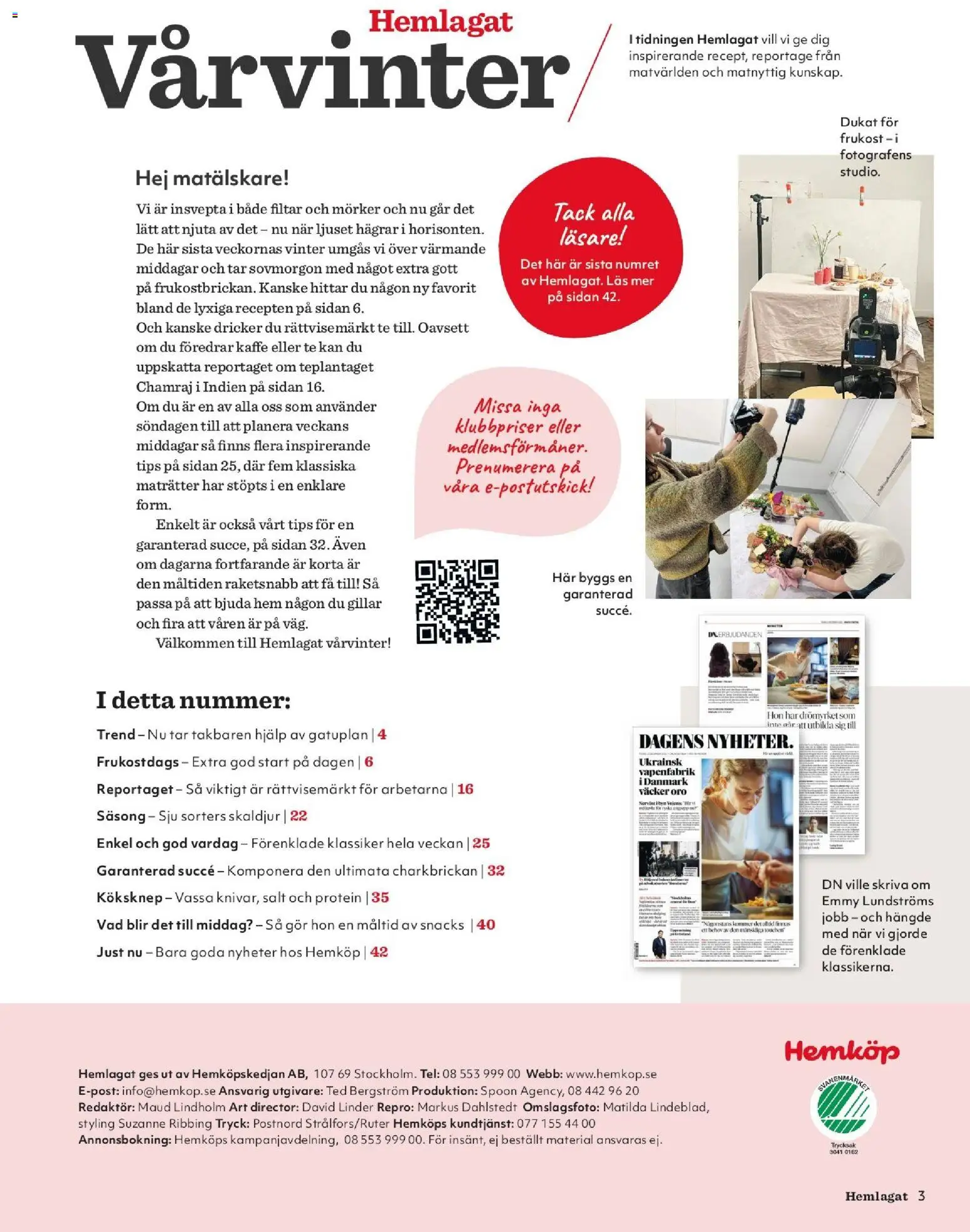 Hemköp reklamblad aktuell från 19.02.2026 | Sida: 3 | Produkter: Salt, Kaffe, Te
