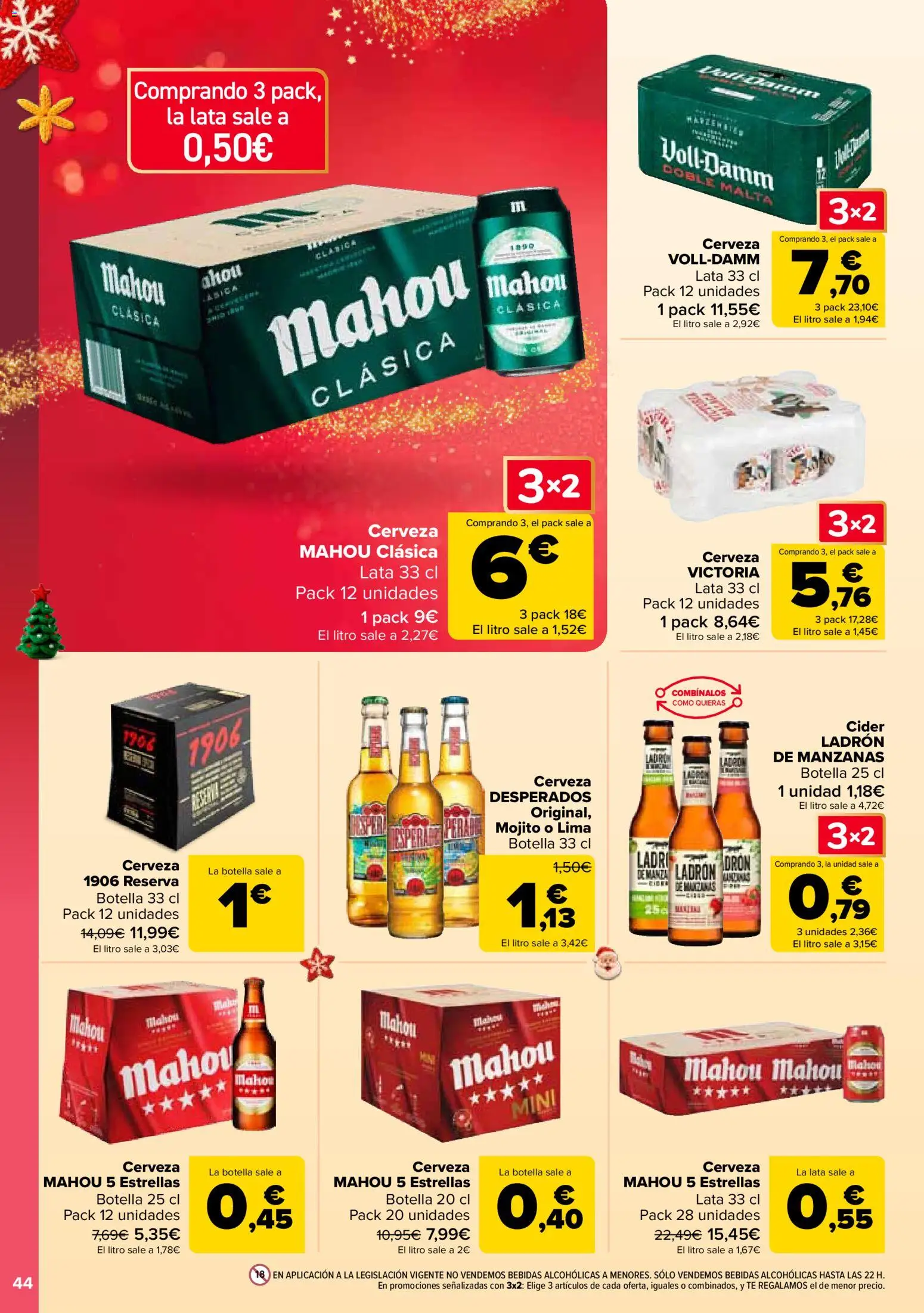 Carrefour folleto │ válido desde el 12.12.2025 | Página: 46 | Productos: Lima, Cerveza, Manzanas, Παρμεζάνα