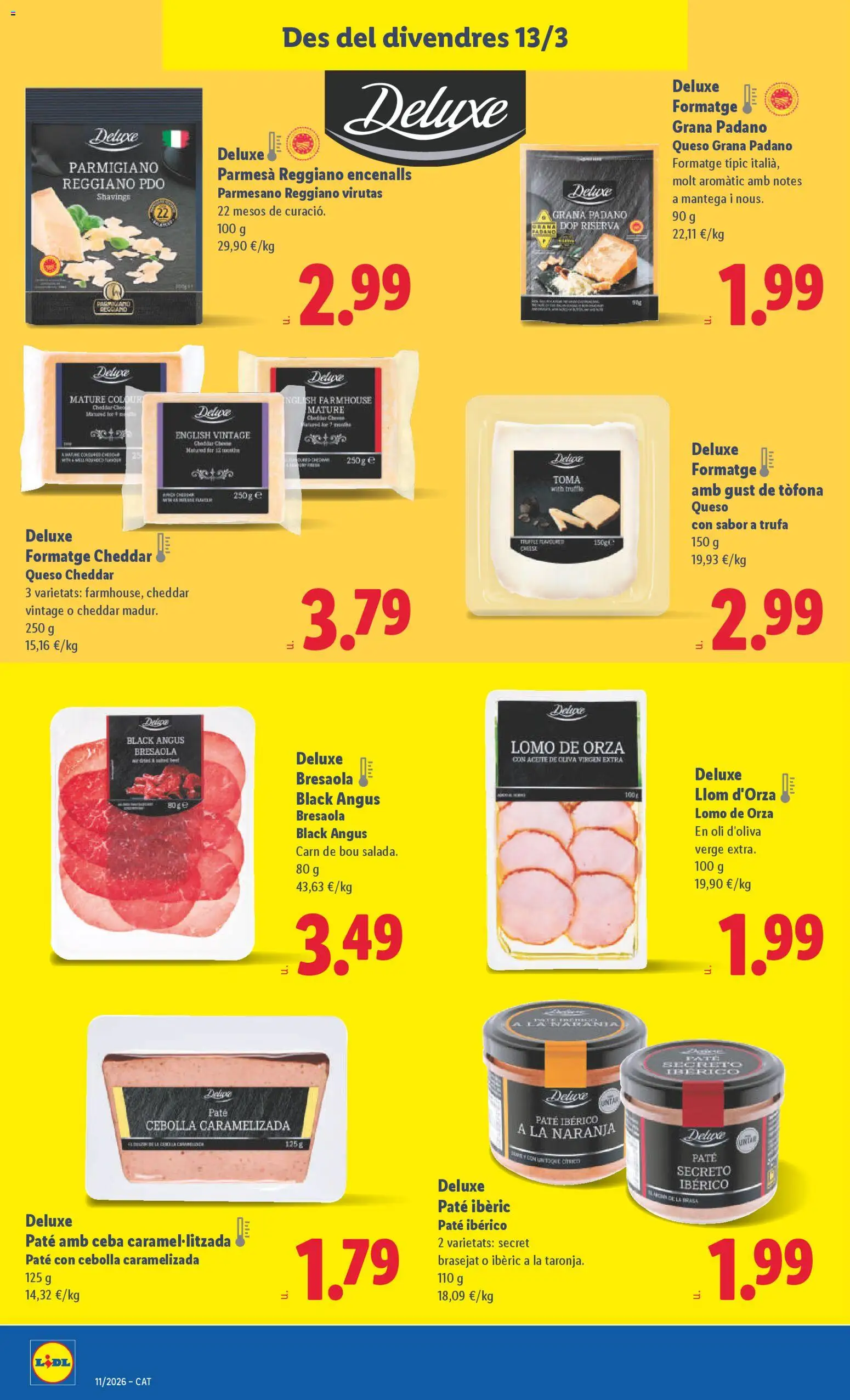 Lidl folleto │ válido desde el 09.03.2026 | Página: 40 | Productos: Queso, Aceite, Paté, Aceite de oliva