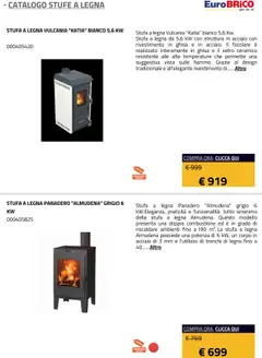 Anteprima del volantino Eurobrico Stufe a Legna catalogo valido a partire dal 23.07.2025 | Pagina: 9